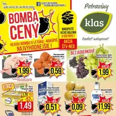 Klas leták - náhľad letáku platný od 02.02.2026