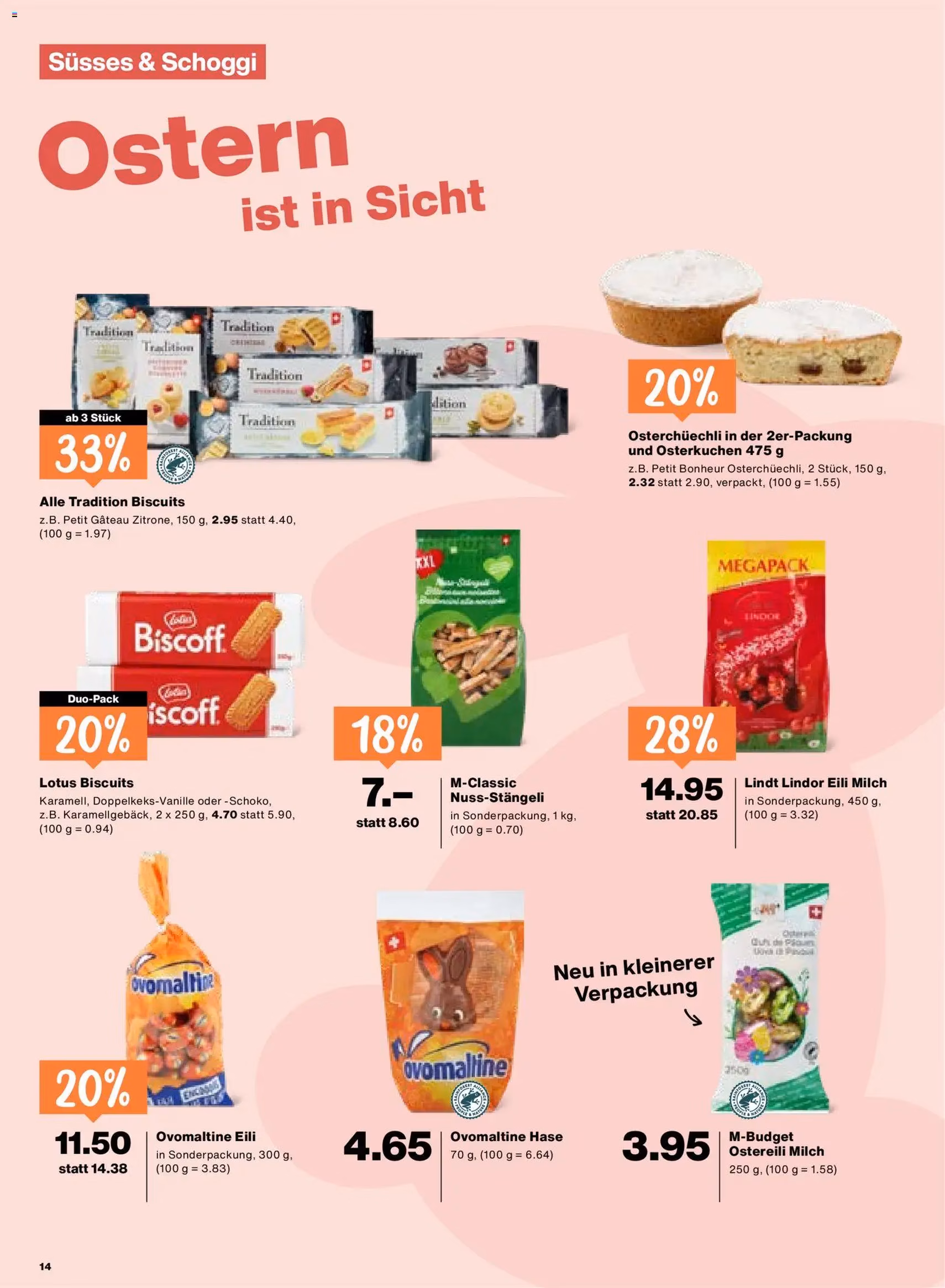 Migros aktionen - Gültiger Prospekt ab 12.03.2026, Seite 14 von insgesamt 20