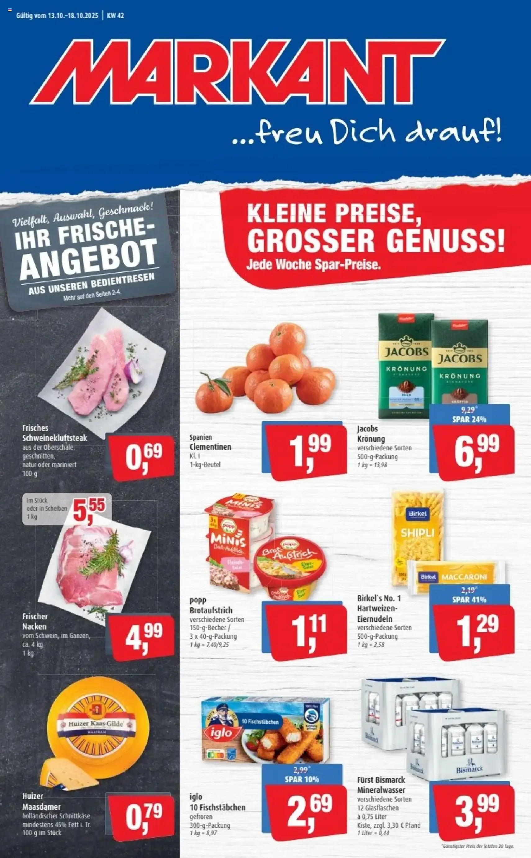 Markant Prospekt - Gültiger Prospekt ab 13.10.2025, Seite 1 von insgesamt 14