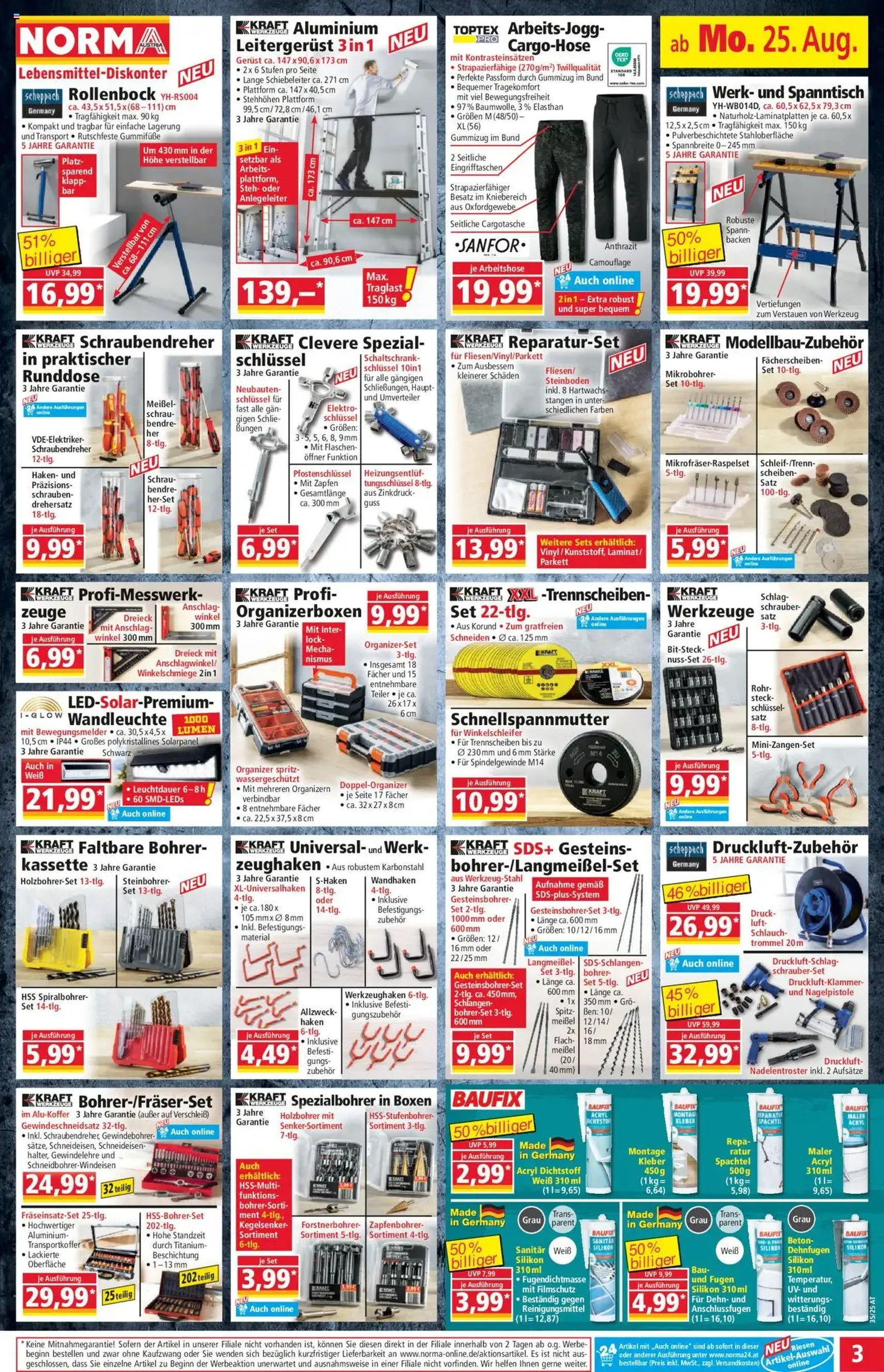 Norma Flugblatt - Gültiger Prospekt ab 25.08.2025, Seite 3 von insgesamt 18 Norma Flugblatt - Gültiger Prospekt ab 25.08.2025, Seite 3 von insgesamt 18