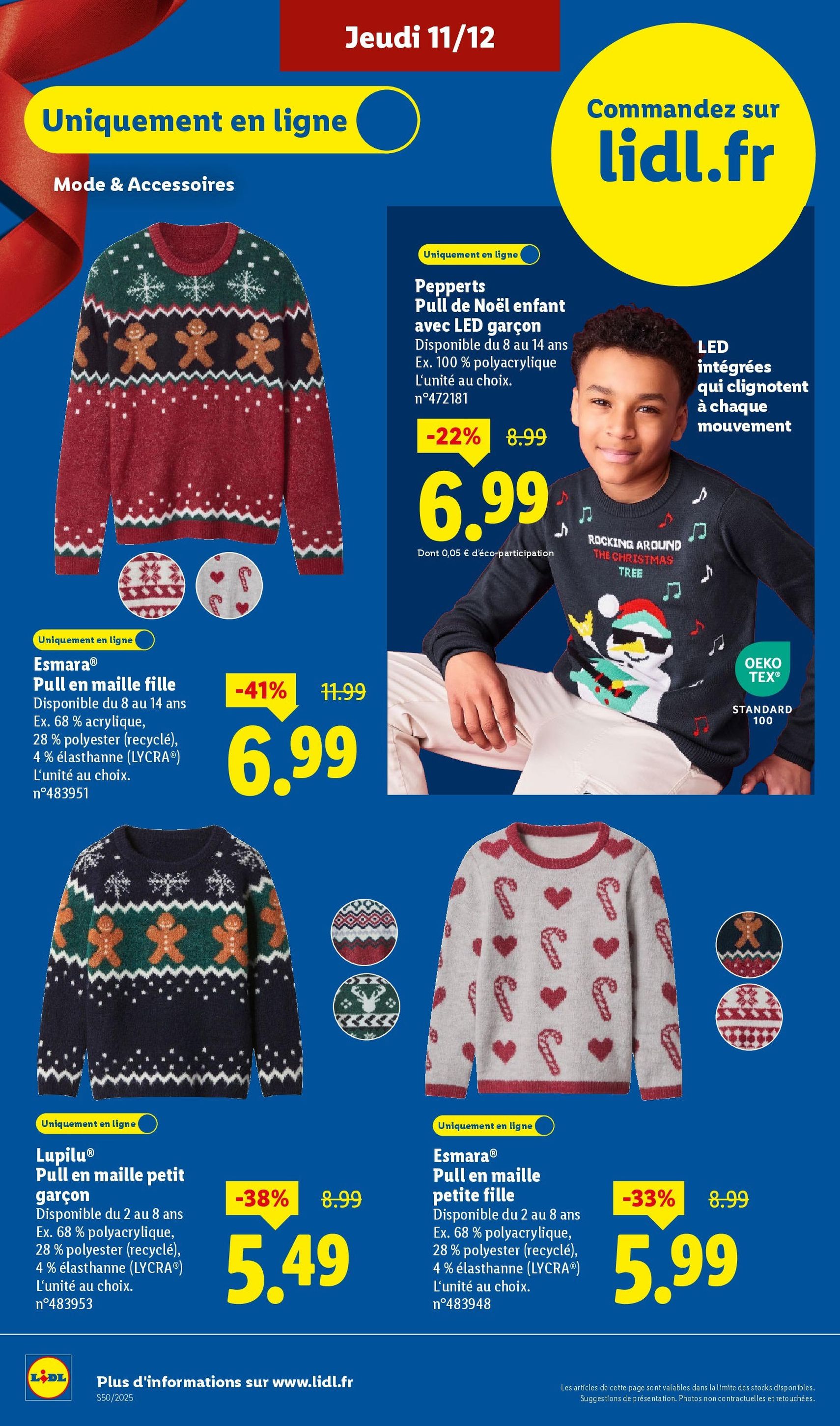LIDL catalogue semaine 50 - brochure valable à partir du 11/12/2025, page 60 sur 88