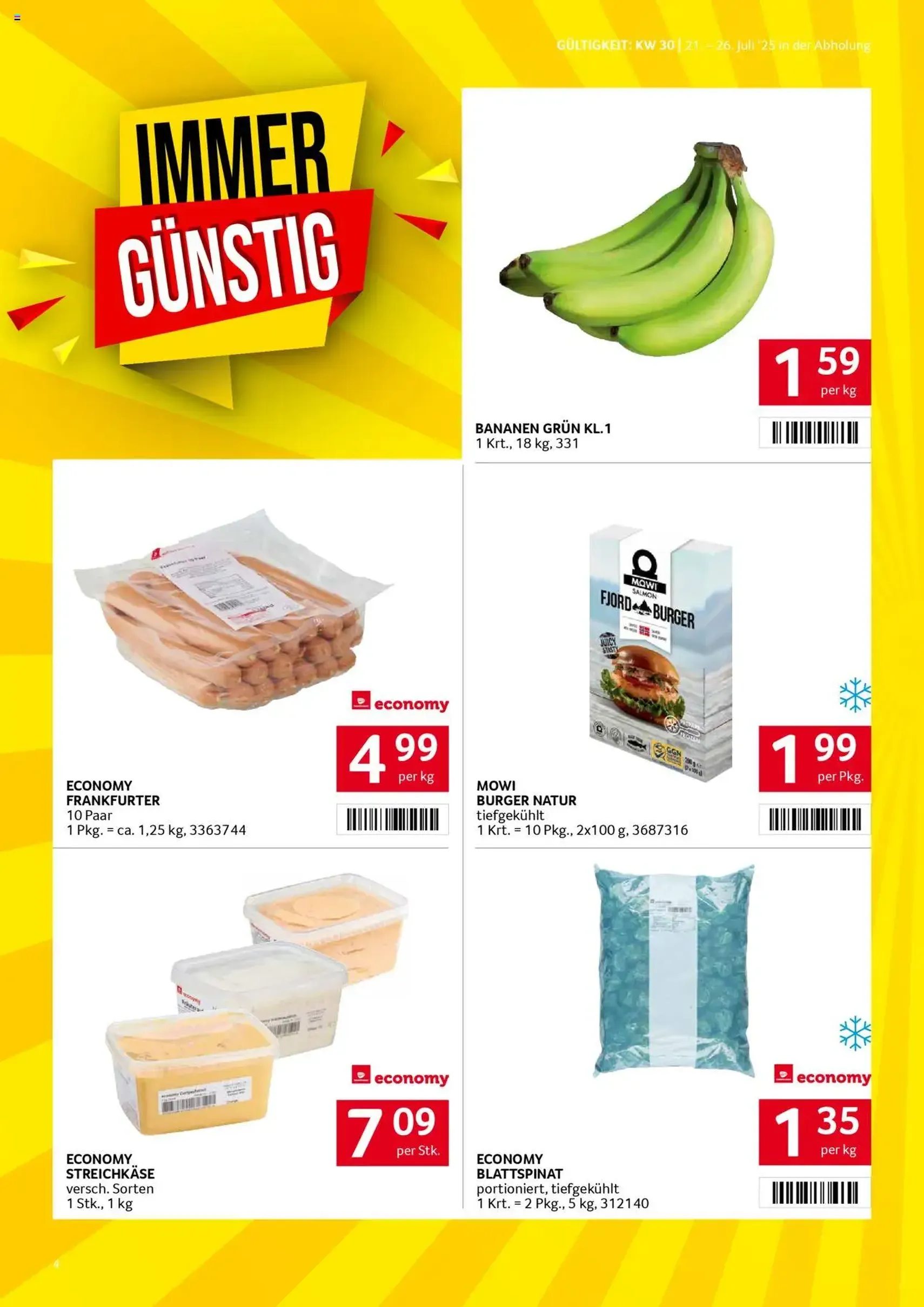 Transgourmet Flugblatt - Gültiger Prospekt ab 20.07.2025, Seite 4 von insgesamt 28 Transgourmet Flugblatt - Gültiger Prospekt ab 20.07.2025, Seite 4 von insgesamt 28