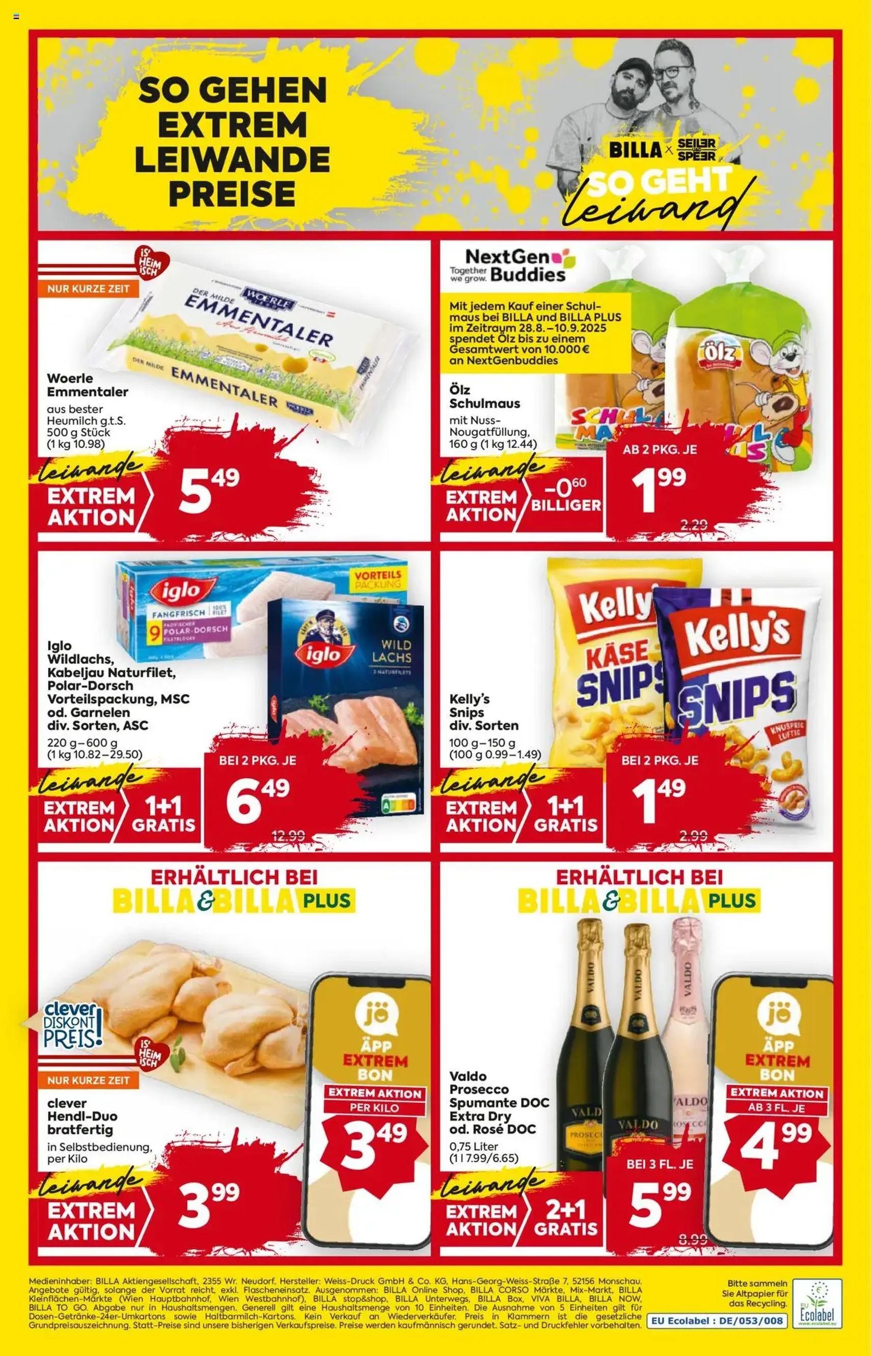 Billa Flugblatt - Gültiger Prospekt ab 04.09.2025, Seite 16 von insgesamt 16 Billa Flugblatt - Gültiger Prospekt ab 04.09.2025, Seite 16 von insgesamt 16