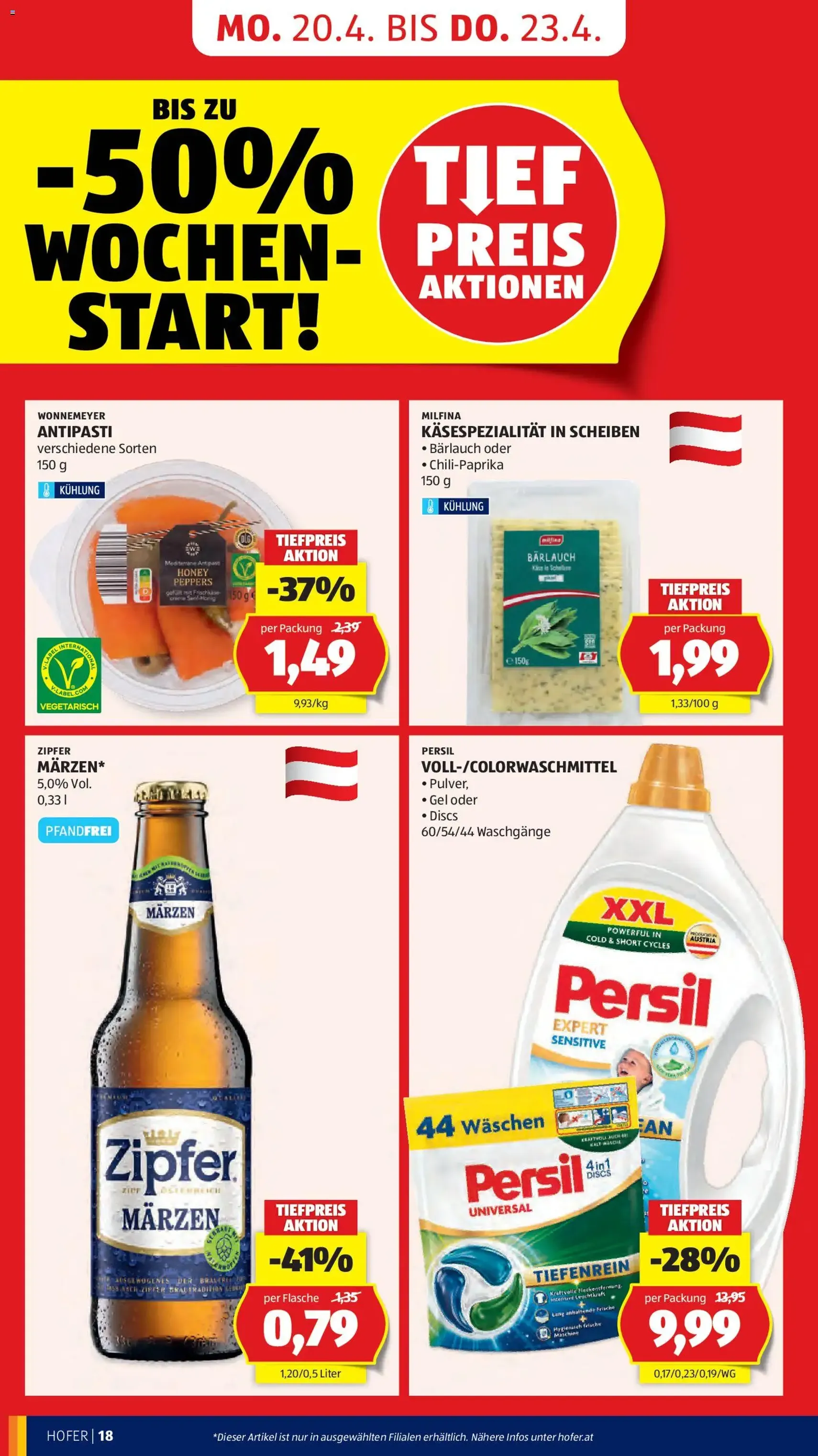 Hofer Flugblatt - Gültiger Prospekt ab 20.04.2026, Seite 20 von insgesamt 45