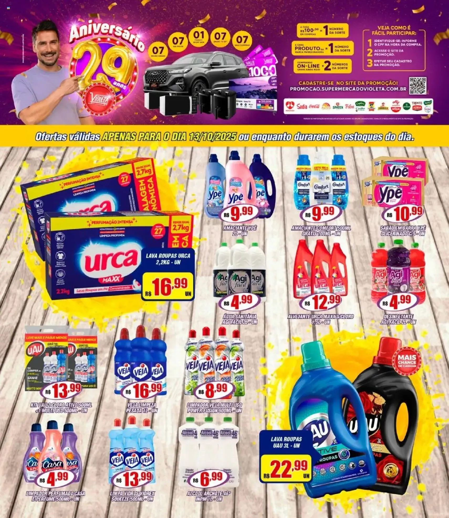 Violeta Supermercados - Ofertas da semana - folheto válido a partir de 13/10/2025 página 1 de 2