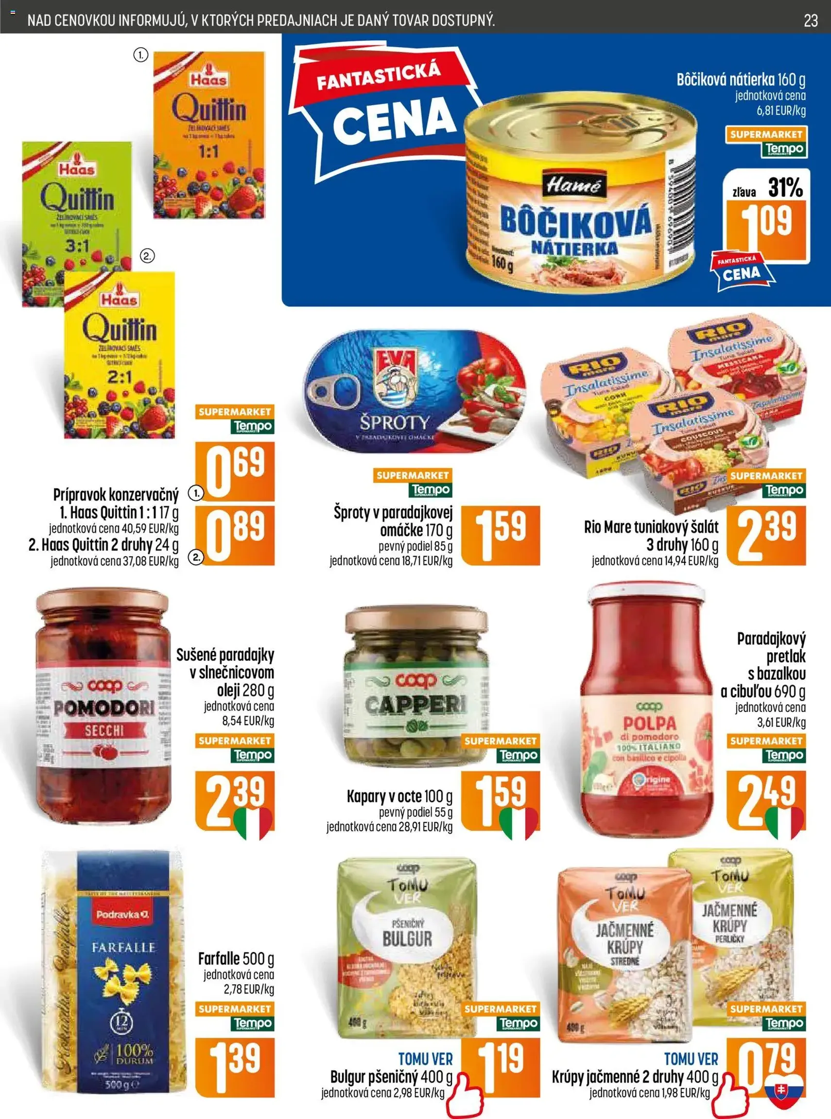 COOP Jednota leták - platný leták od 11.06.2026 strana 23 z 32