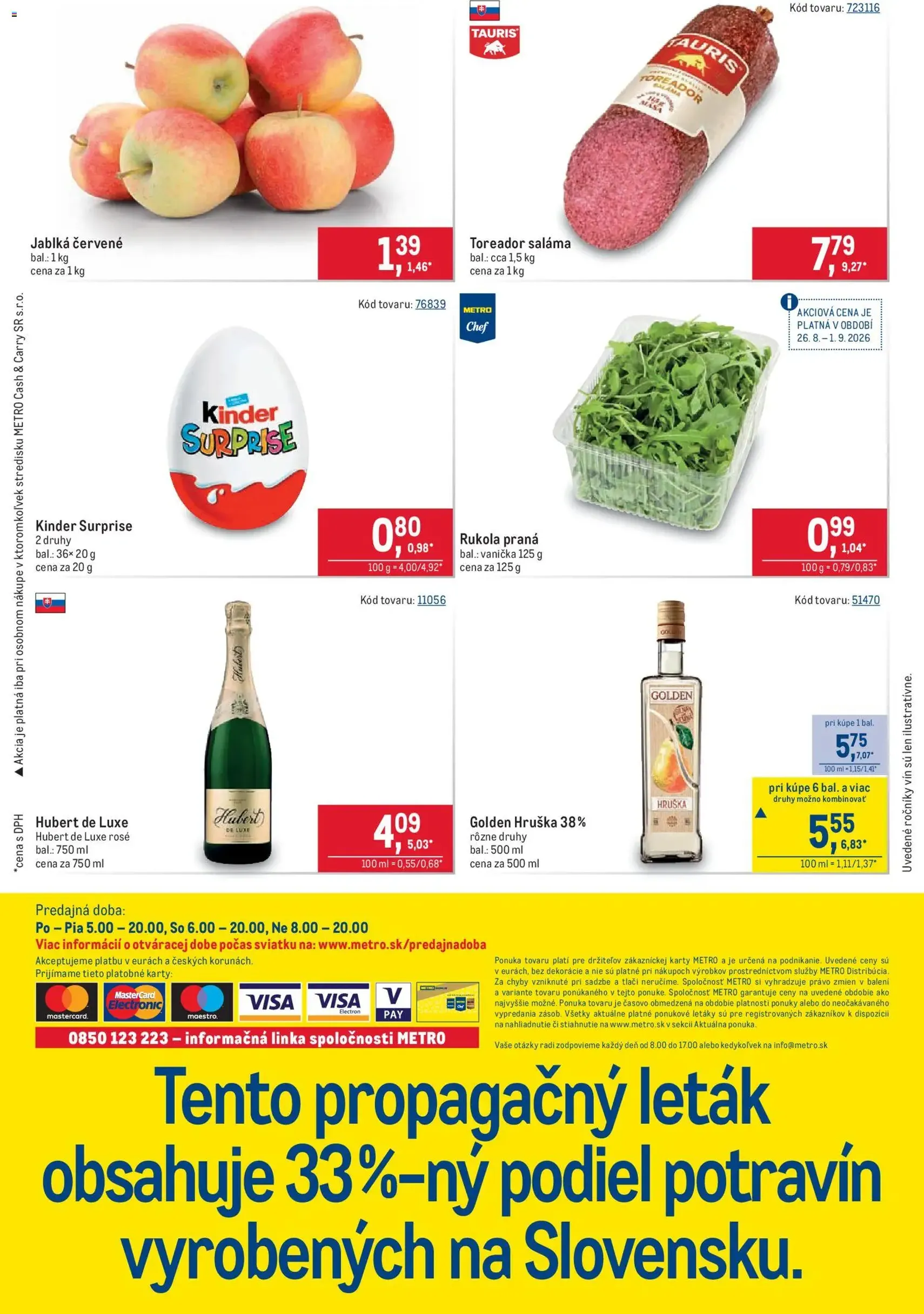 Metro leták - platný leták od 26.08.2026 strana 40 z 40