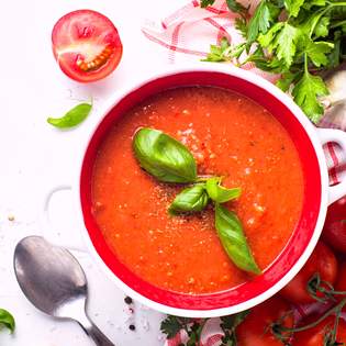 Previsualización de la receta Sopa de tomate con tomates enteros