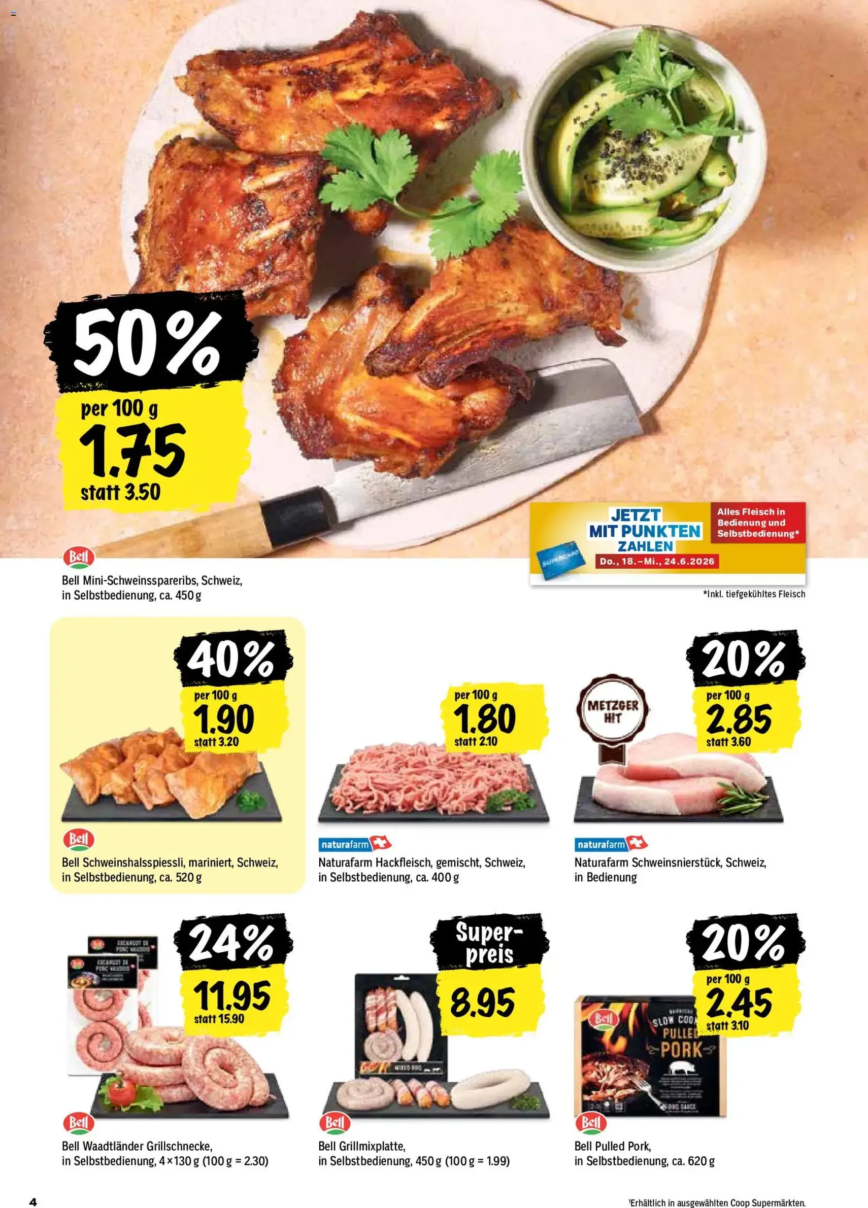 Coop aktionen - Gültiger Prospekt ab 18.06.2026, Seite 4 von insgesamt 24