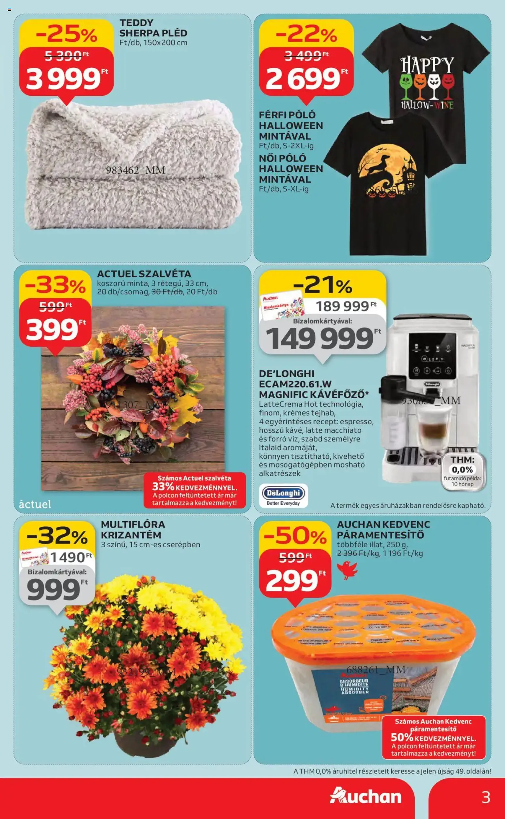 Auchan Akciós újság - 2025.10.16. érvényes szórólap 3 oldal 54 oldalból Auchan Akciós újság - 2025.10.16. érvényes szórólap 3 oldal 54 oldalból