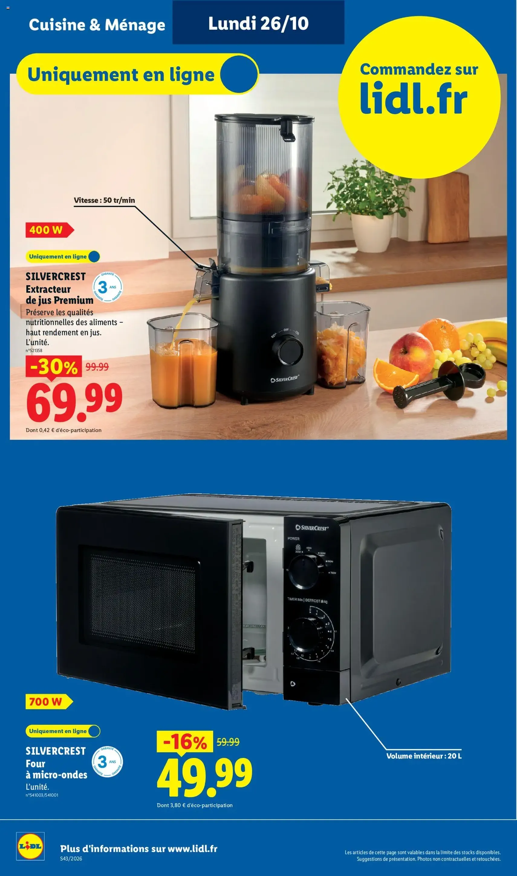 LIDL catalogue - brochure valable à partir du 22/10/2026, page 48 sur 66