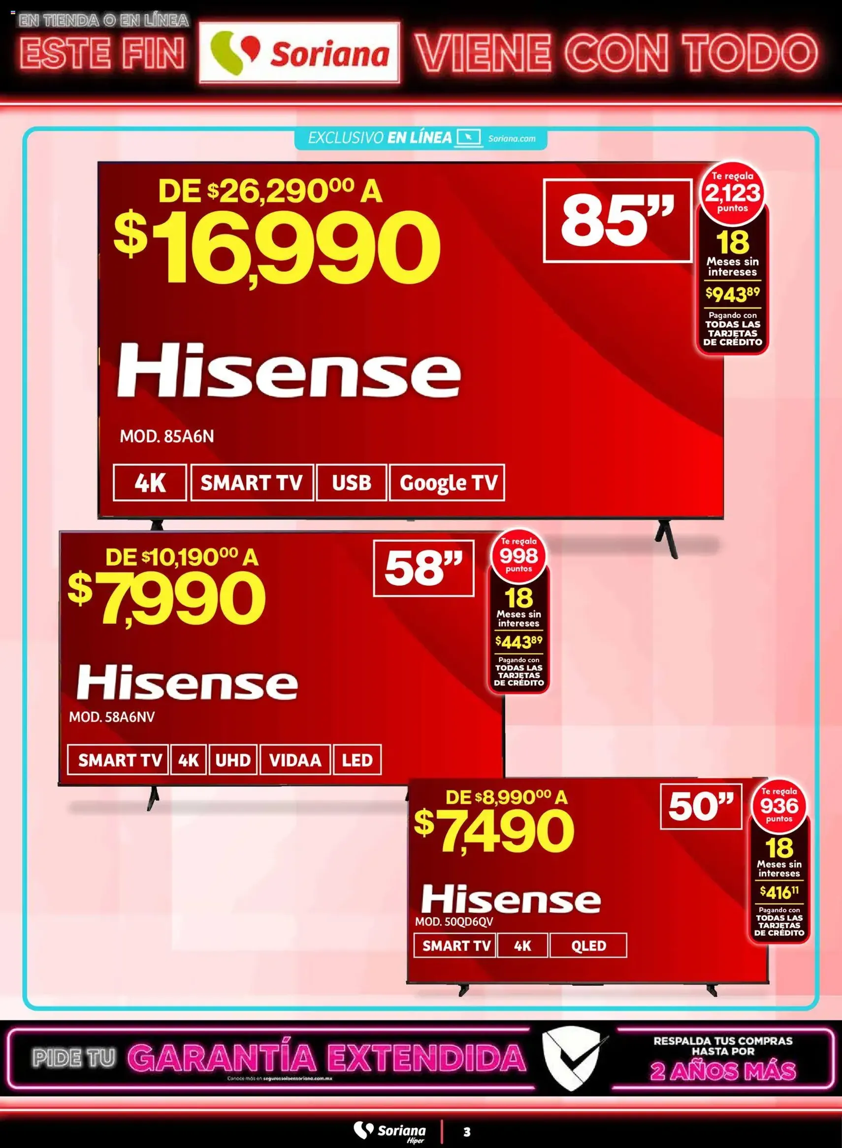 Soriana - Este fin Soriana viene con todo Híper Nacional - folleto válido desde 29/10/2025 página 3 de 35 Soriana - Este fin Soriana viene con todo Híper Nacional - folleto válido desde 29/10/2025 página 3 de 35