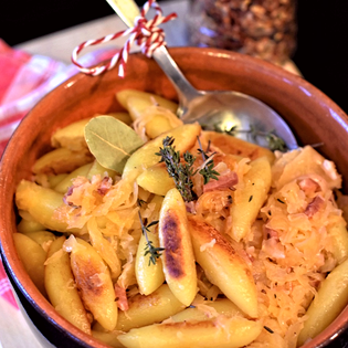 Recipe preview Schupfnudeln with sauerkraut