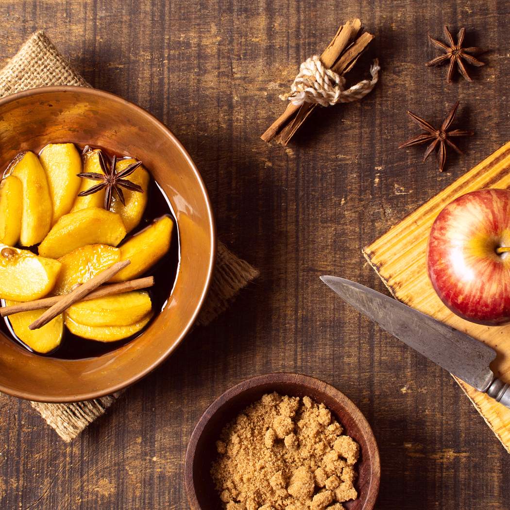 Mele speziate calde fatte in casa