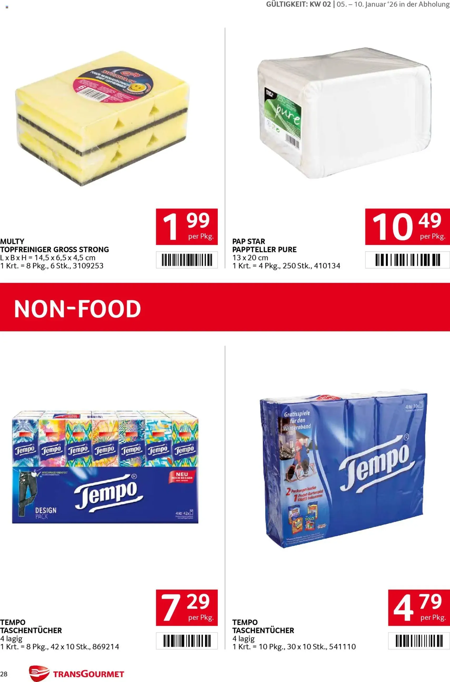 Transgourmet Flugblatt - Gültiger Prospekt ab 05.01.2026, Seite 27 von insgesamt 35