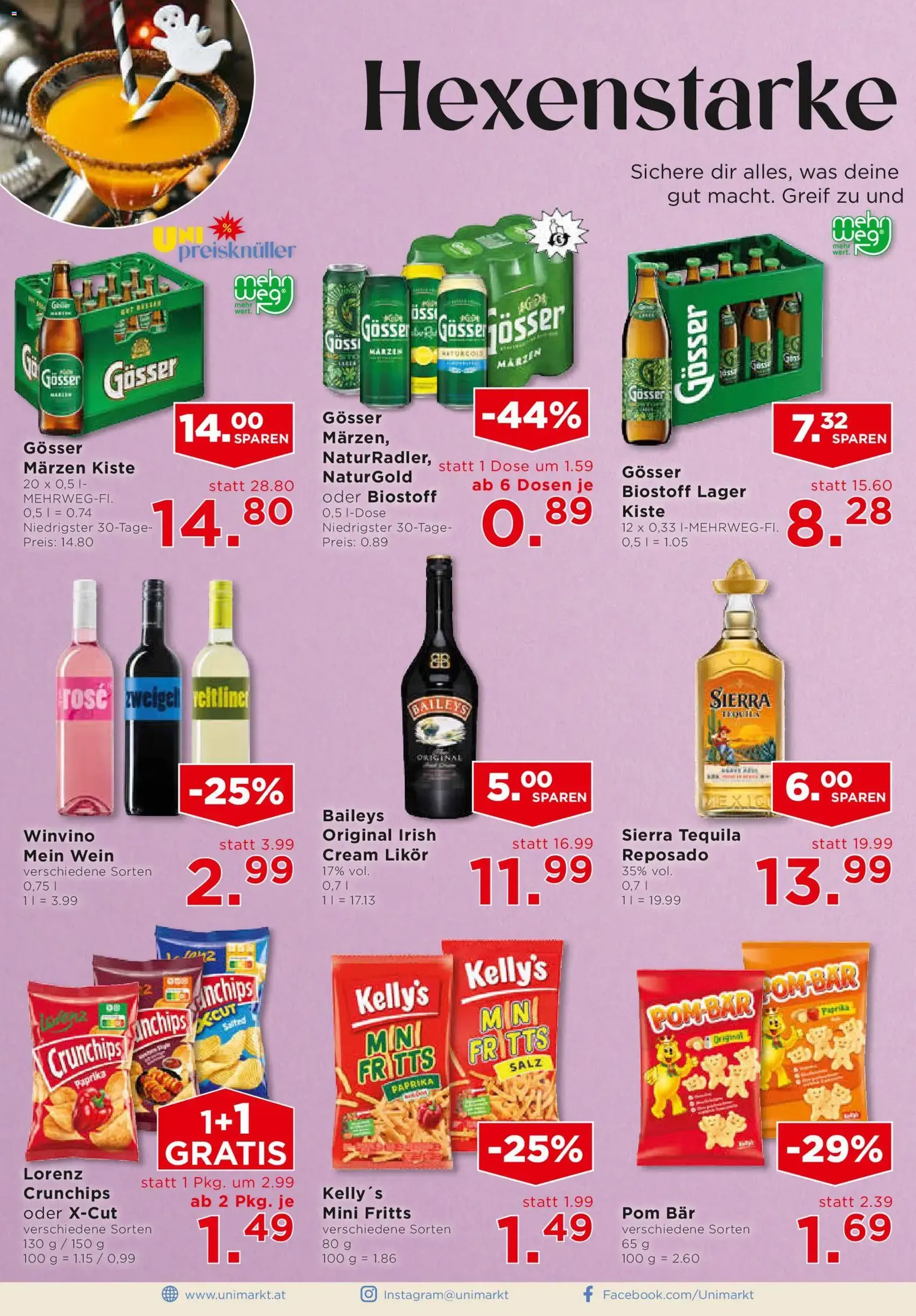 Unimarkt Flugblatt - Gültiger Prospekt ab 29.10.2025, Seite 10 von insgesamt 16 Unimarkt Flugblatt - Gültiger Prospekt ab 29.10.2025, Seite 10 von insgesamt 16