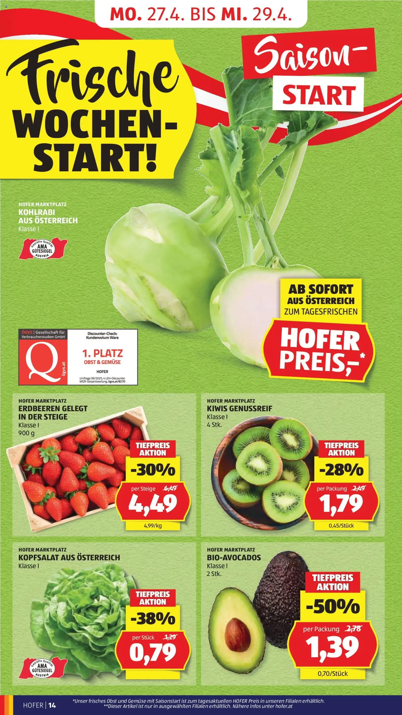 Hofer Flugblatt - Gültiger Prospekt ab 22.04.2026, Seite 16 von insgesamt 41