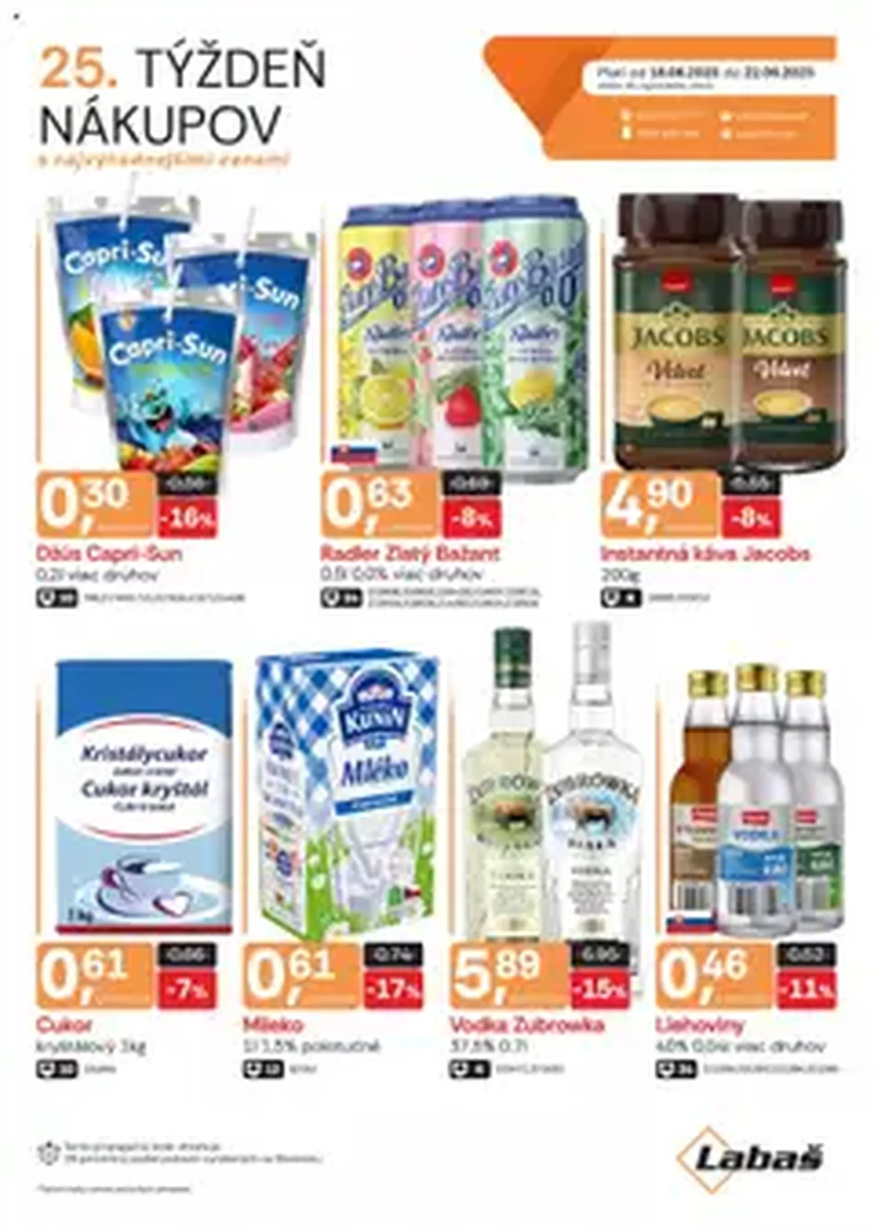 Labaš leták - platný leták od 16.06.2025 strana 1 z 1