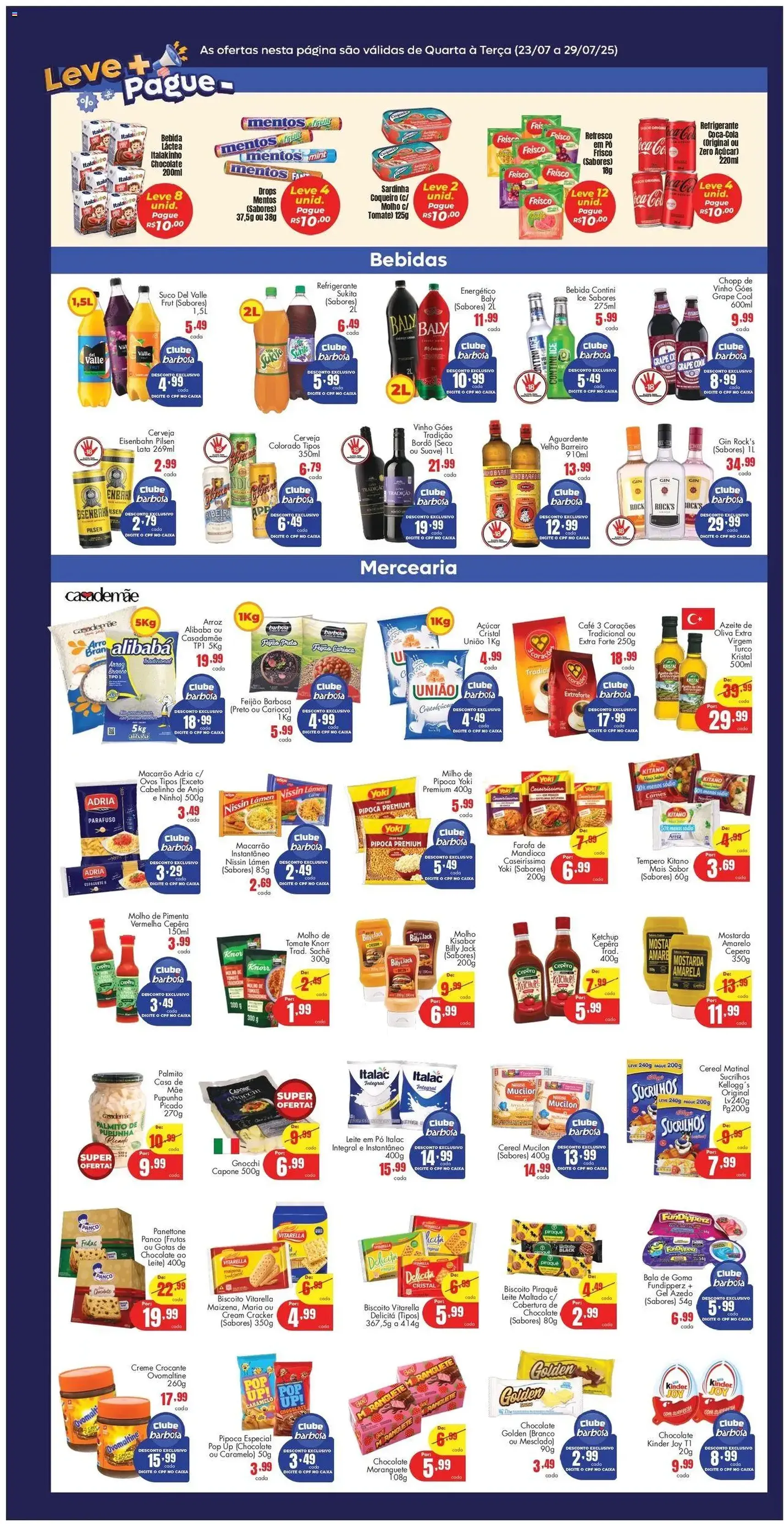 Barbosa Supermercados - Ofertas da semana - folheto válido a partir de 23/07/2025 página 3 de 4