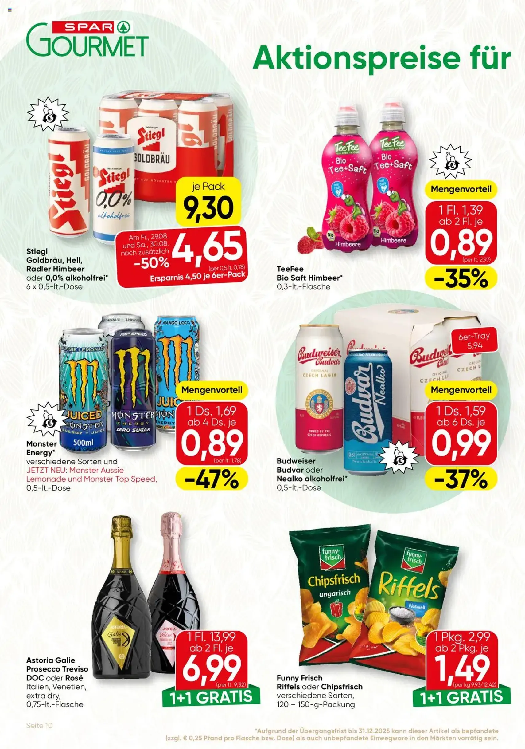 SPAR Gourmet Flugblatt - Gültiger Prospekt ab 28.08.2025, Seite 10 von insgesamt 12