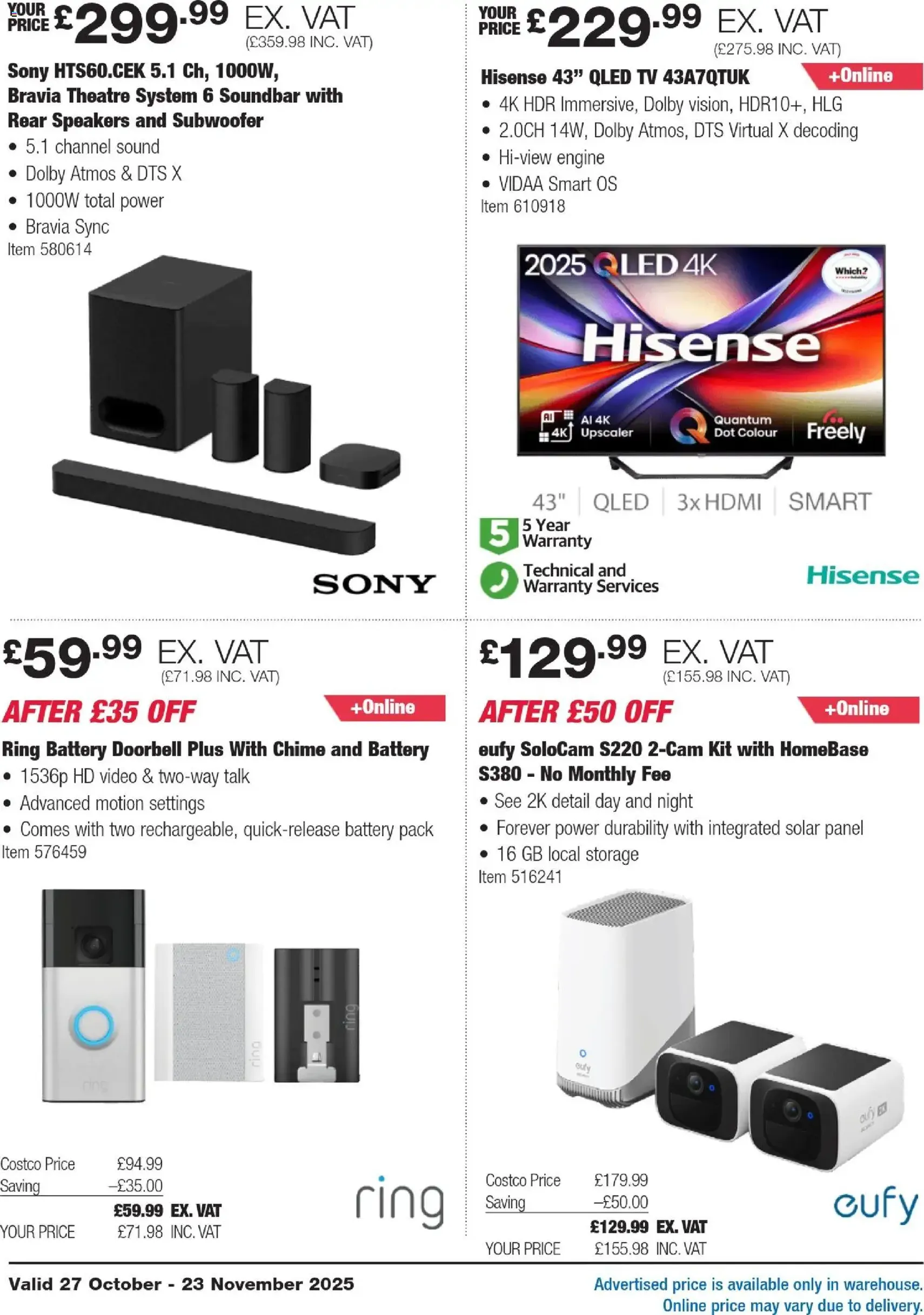 Costco - ENGLAND ONLY - valid flyer from 27/10/2025, page 2 of 35