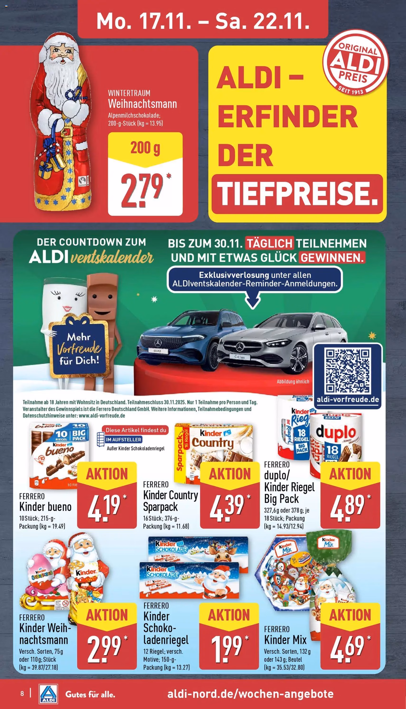 Aldi Prospekt - Gültiger Prospekt ab 17.11.2025, Seite 8 von insgesamt 50