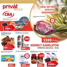 PRIVÁT - Aktuális szórólap MAX - szórólap előnézete érvényes 2025.07.24. -tól