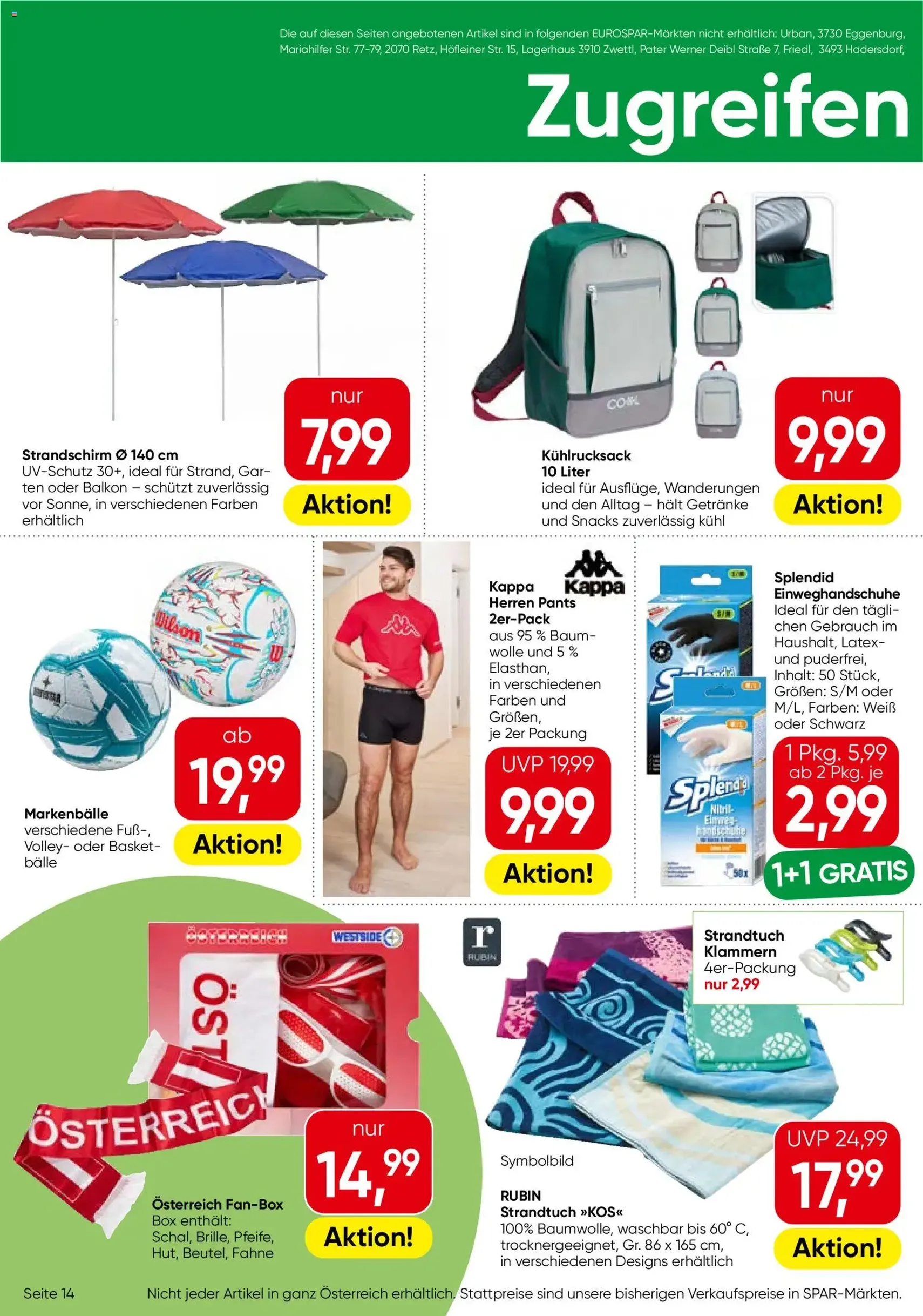 Eurospar Flugblatt - Gültiger Prospekt ab 21.05.2026, Seite 14 von insgesamt 16