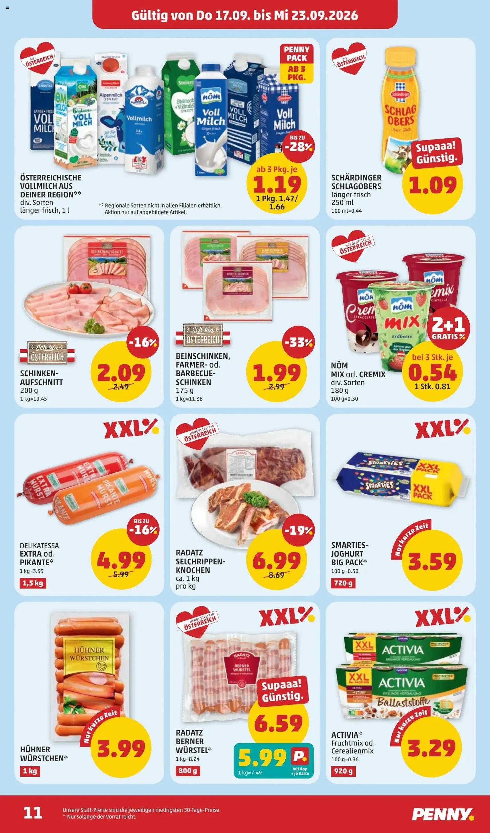 Penny Markt - Flugblatt - Gültiger Prospekt ab 17.09.2026, Seite 11 von insgesamt 28