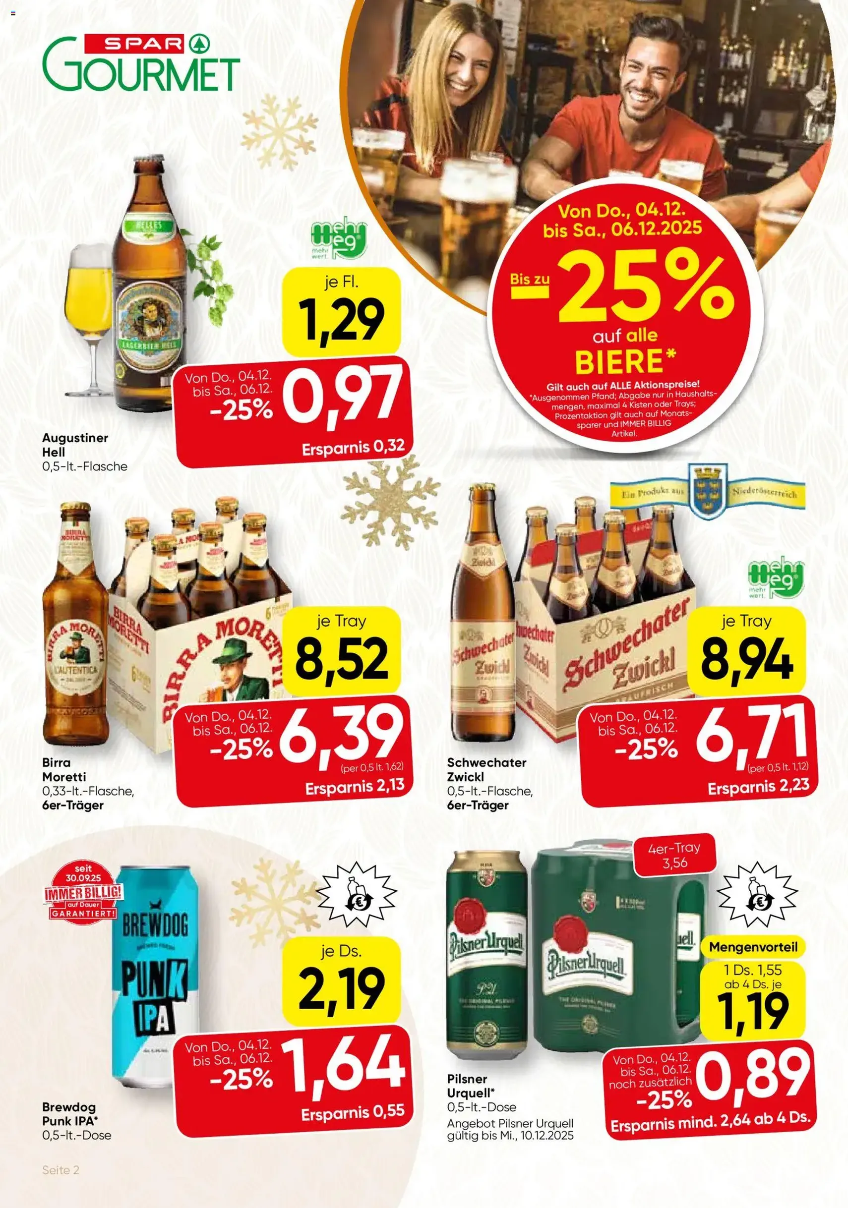 SPAR Gourmet Flugblatt - Gültiger Prospekt ab 04.12.2025, Seite 2 von insgesamt 12