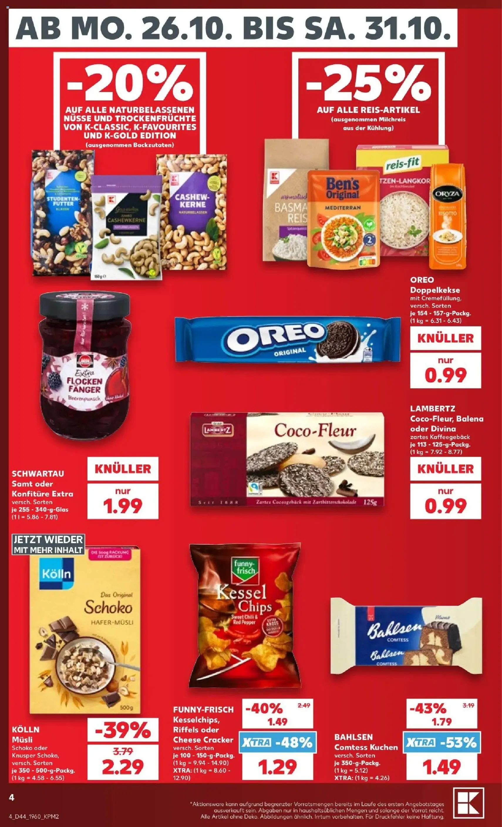 Kaufland Prospekt - Gültiger Prospekt ab 26.10.2026, Seite 4 von insgesamt 76