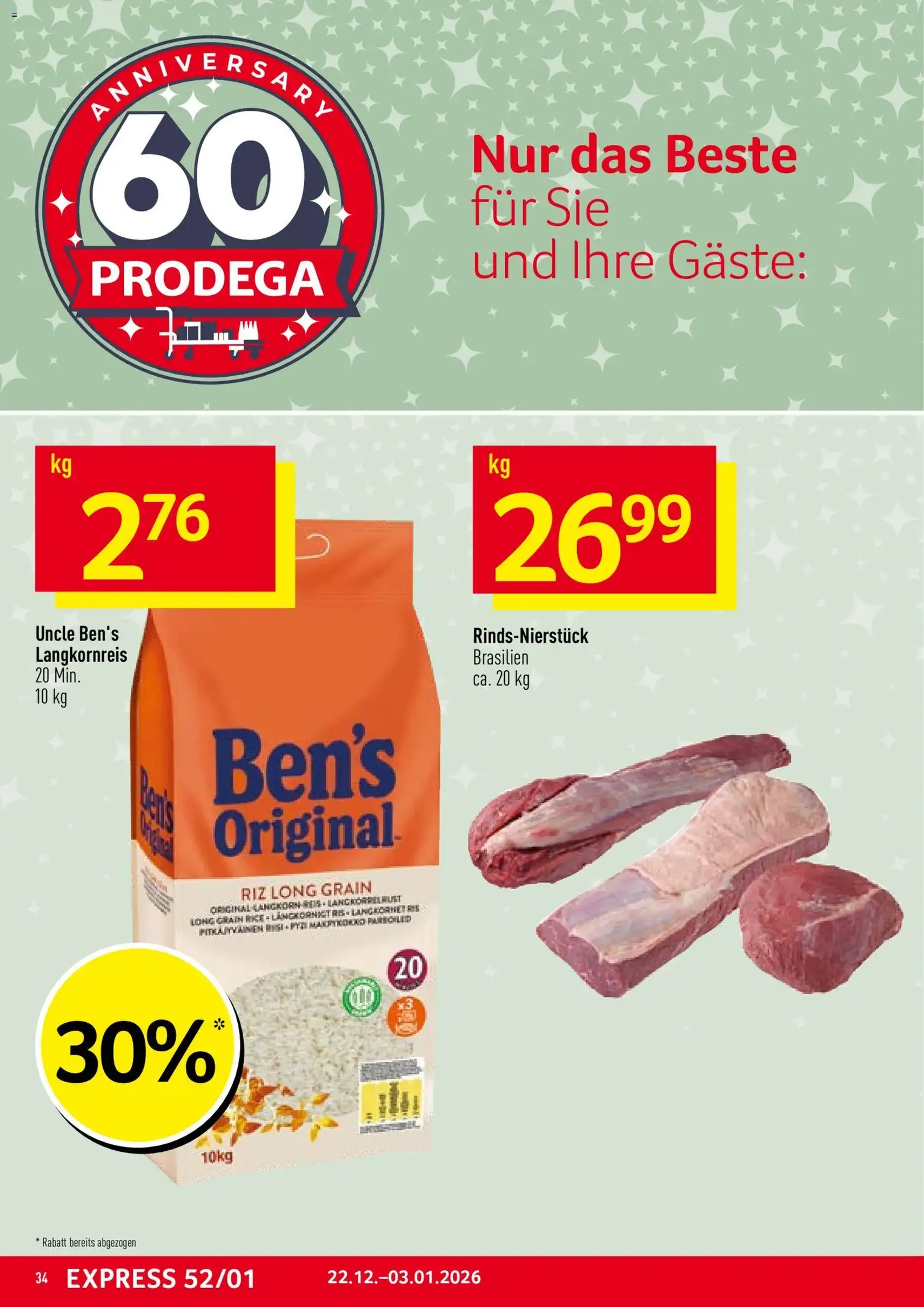 Prodega Aktionen - Gültiger Prospekt ab 22.12.2025, Seite 34 von insgesamt 36