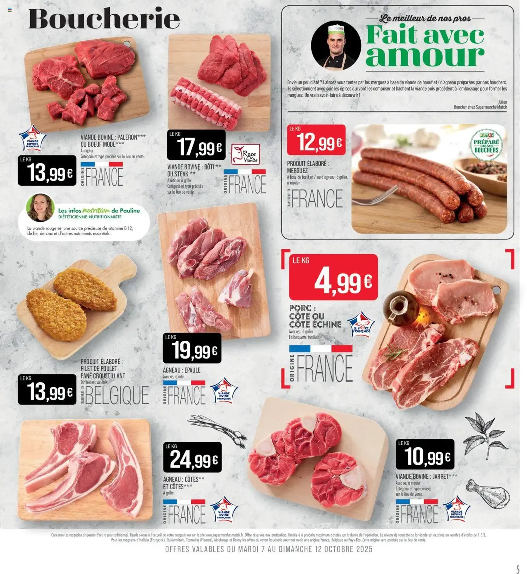 Match Supermarché catalogue - brochure valable à partir du 07/10/2025, page 5 sur 22