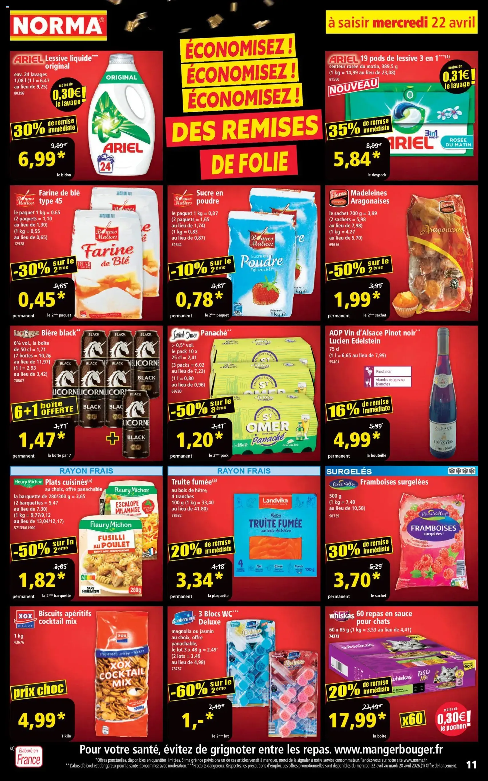 Norma catalogue - brochure valable à partir du 22/04/2026, page 11 sur 14