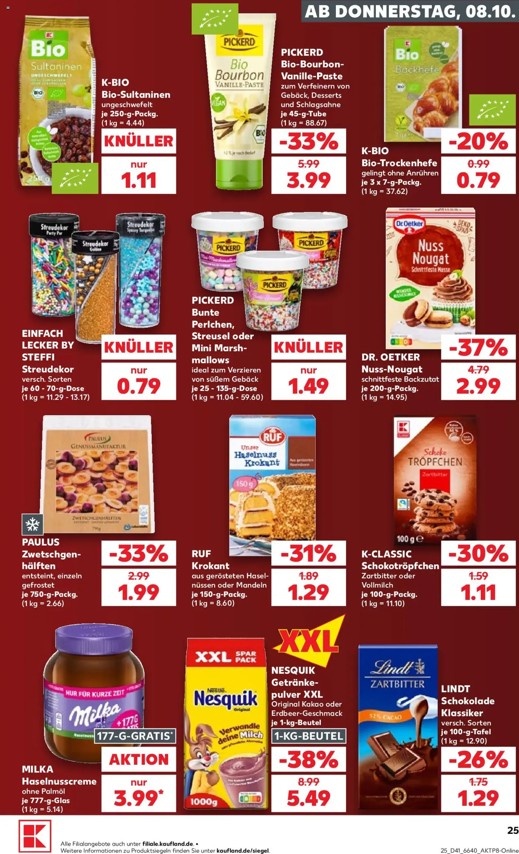 Kaufland Prospekt - Gültiger Prospekt ab 08.10.2026, Seite 25 von insgesamt 70