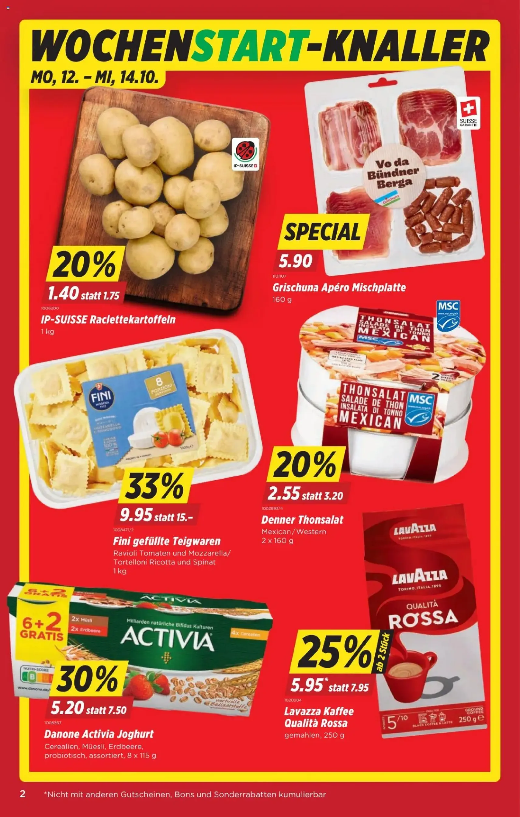 Denner aktionen - Gültiger Prospekt ab 08.10.2026, Seite 2 von insgesamt 22