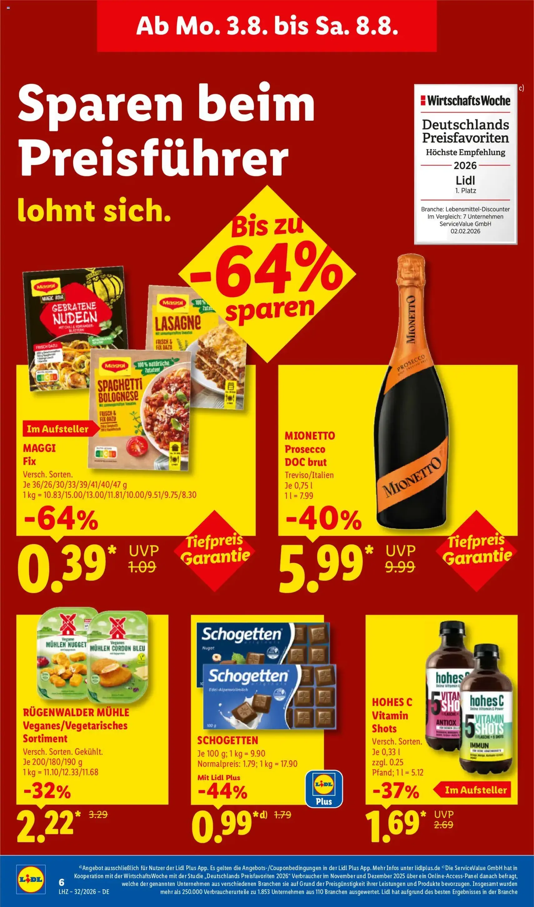 Lidl Prospekt - Gültiger Prospekt ab 03.08.2026, Seite 14 von insgesamt 69