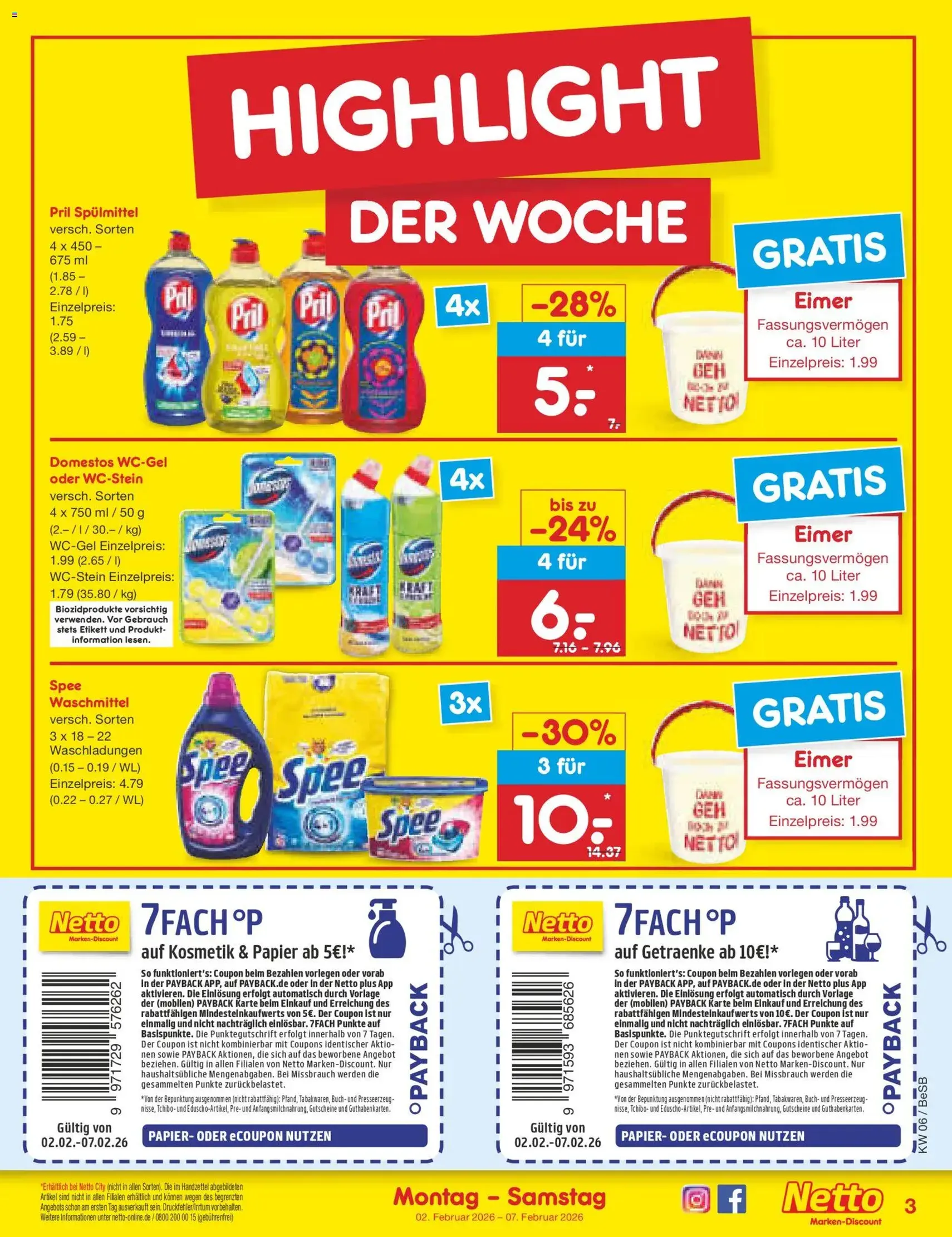 Netto Marken-Discount Prospekt - Gültiger Prospekt ab 02.02.2026, Seite 3 von insgesamt 54