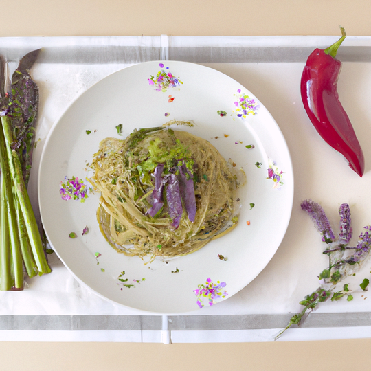 Anteprima ricetta Spaghetti con asparagi selvatici