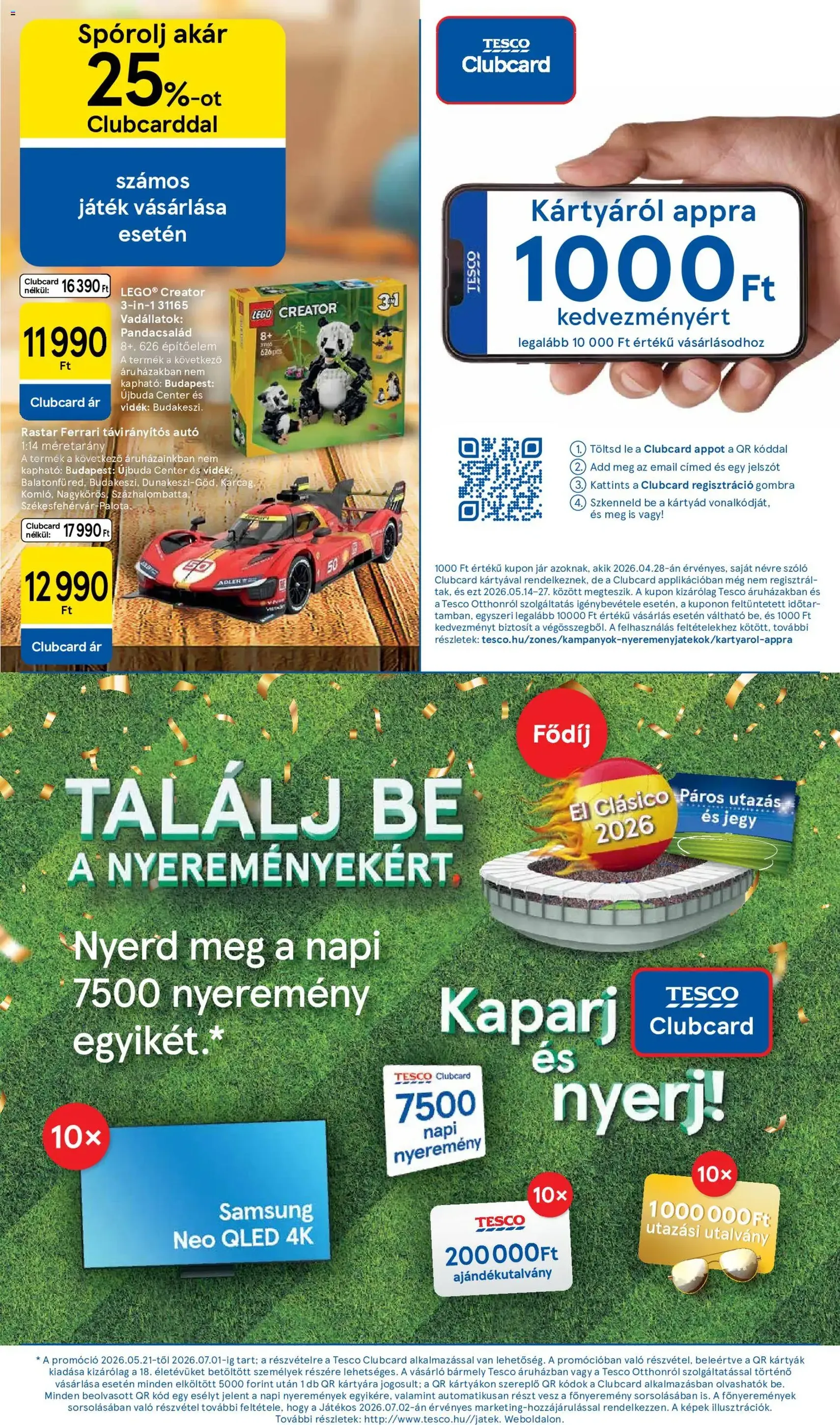 Tesco aktuális akciós újság - 2026.05.21. érvényes szórólap 16 oldal 34 oldalból