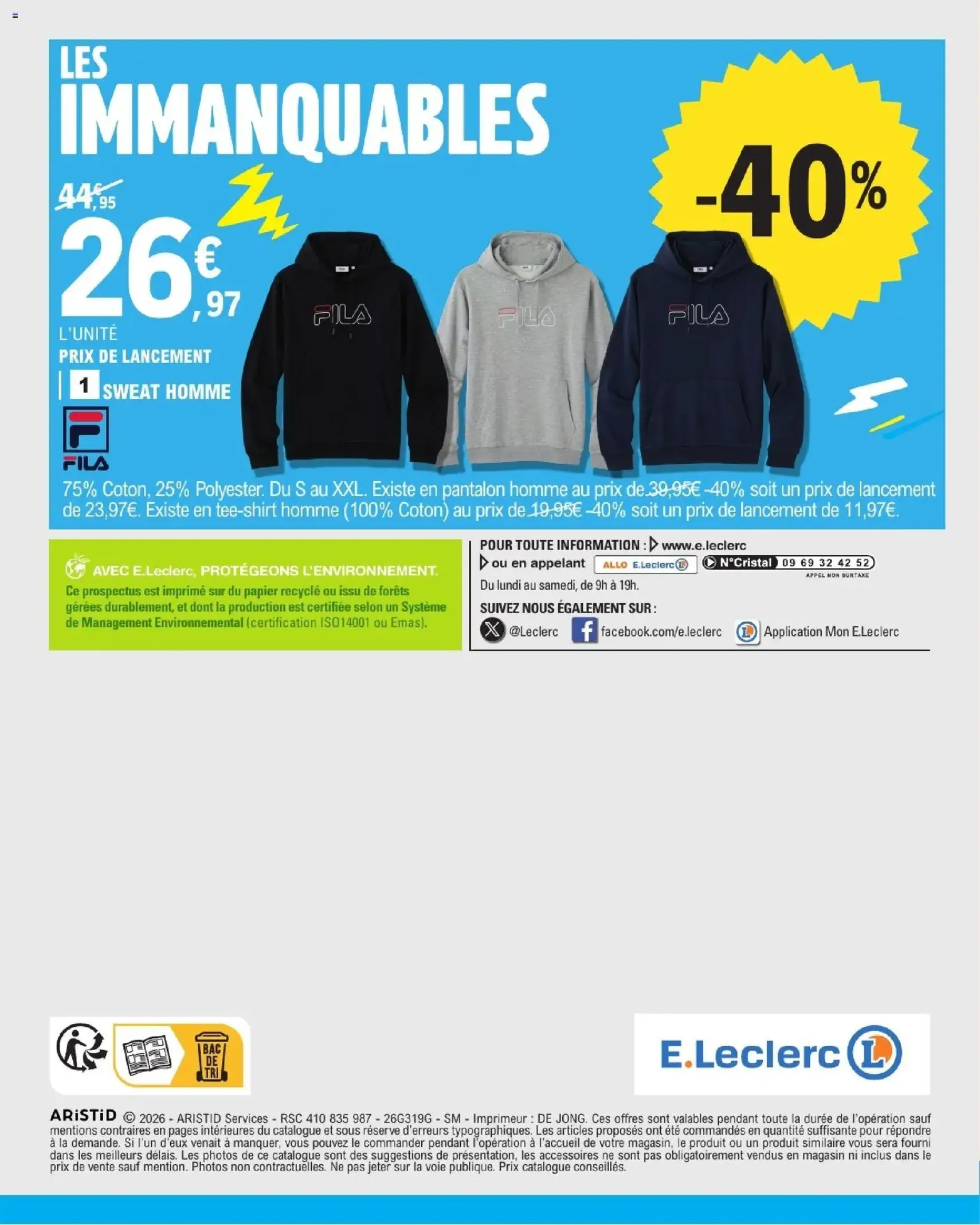 E.Leclerc catalogue - brochure valable à partir du 22/09/2026, page 40 sur 40