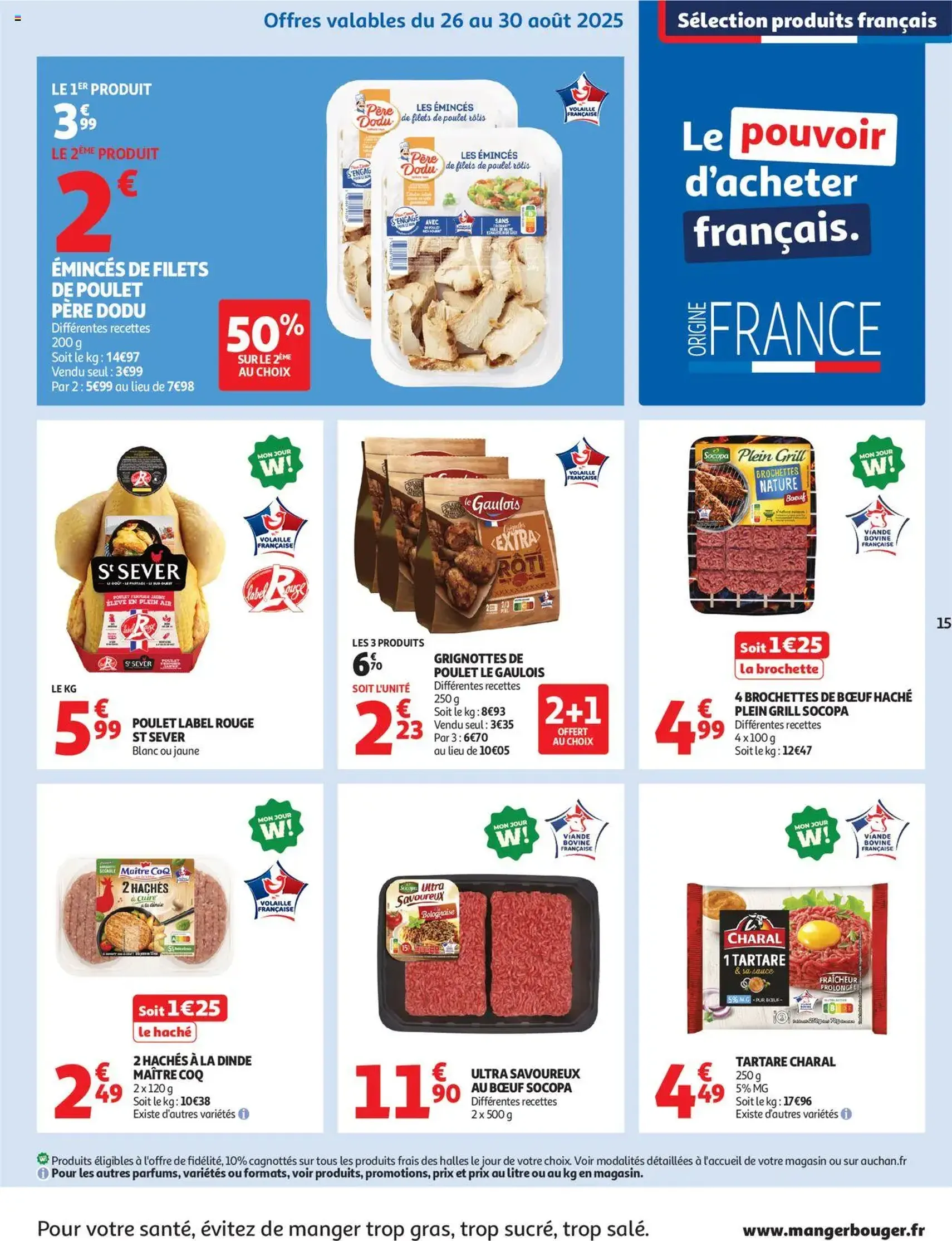 Auchan prospectus - brochure valable à partir du 26/08/2025, page 15 sur 54 Auchan prospectus - brochure valable à partir du 26/08/2025, page 15 sur 54