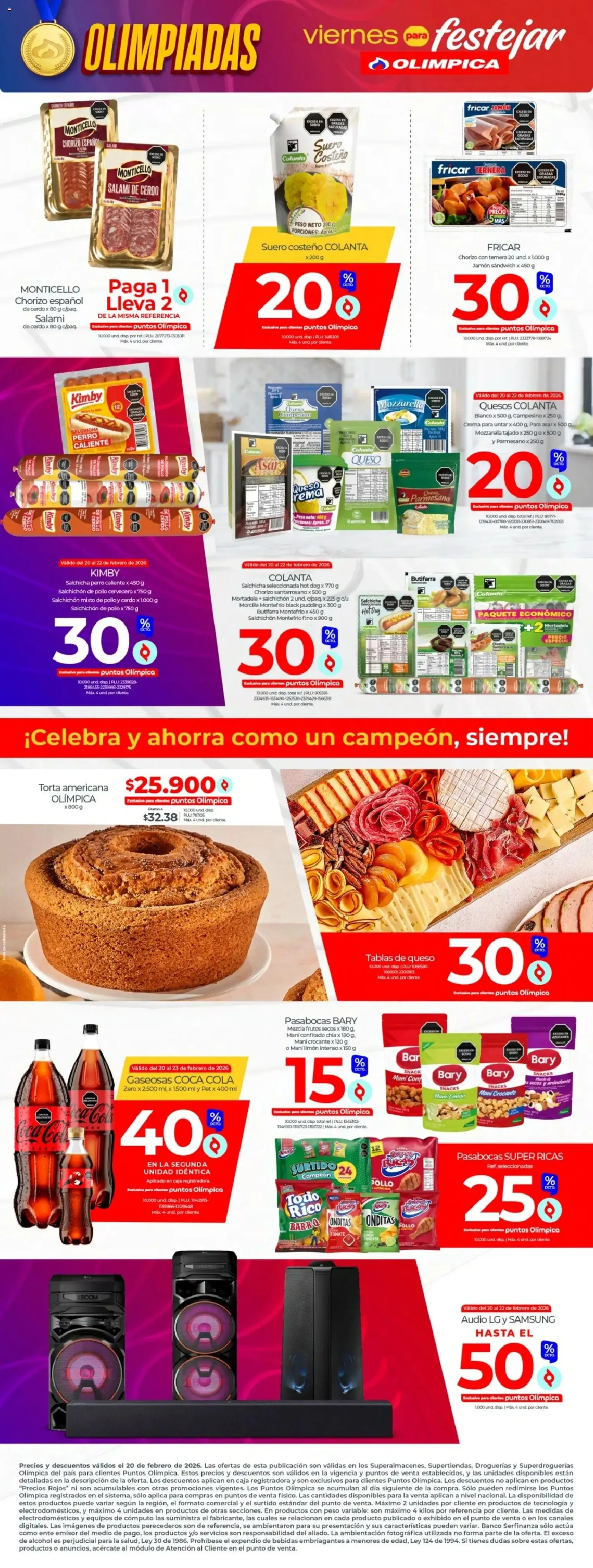 Olímpica - Viernes para festejar - folleto válido desde 20/02/2026 página 2 de 2