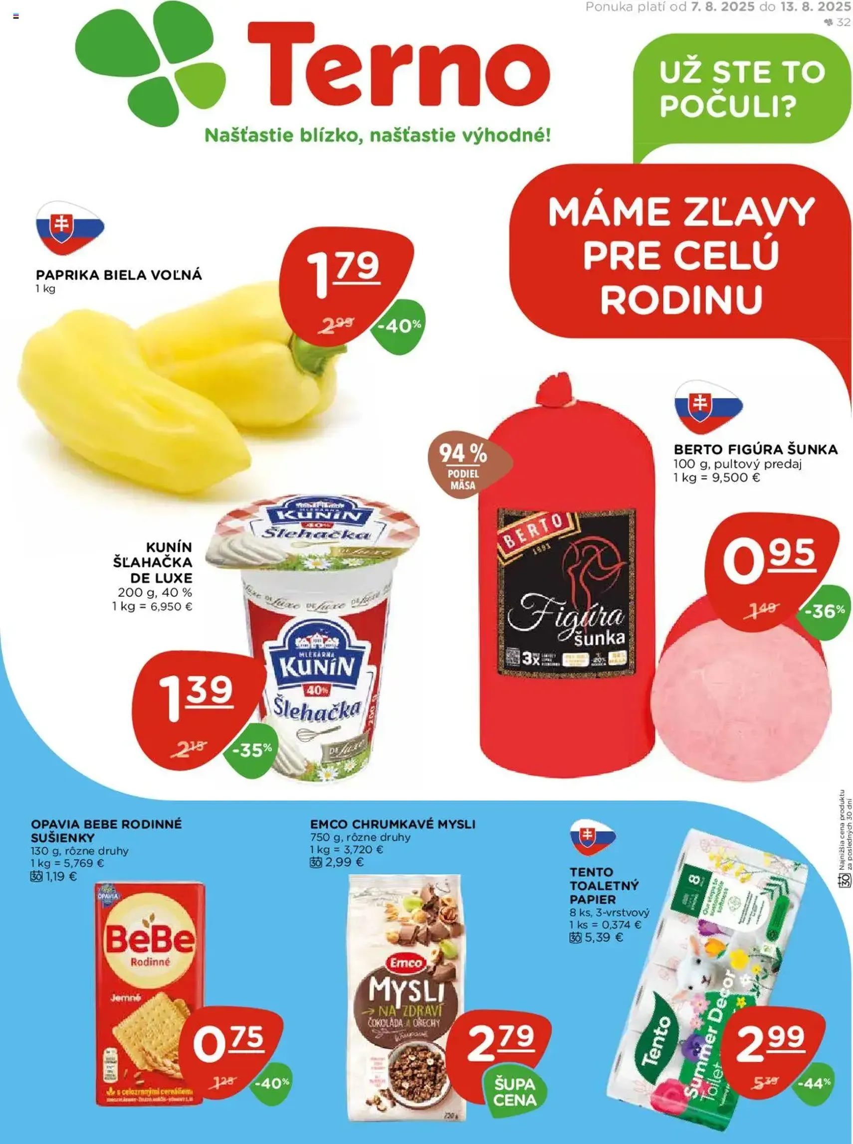 Terno leták - platný leták od 07.08.2025 strana 1 z 21