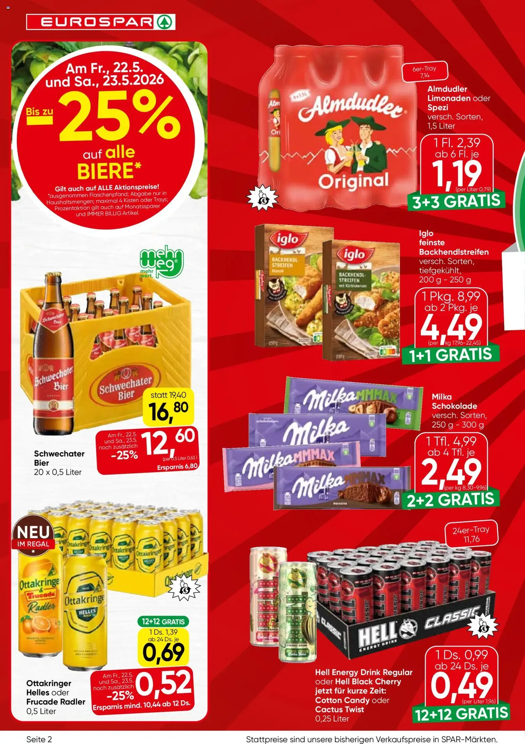 Eurospar Flugblatt - Gültiger Prospekt ab 21.05.2026, Seite 2 von insgesamt 16