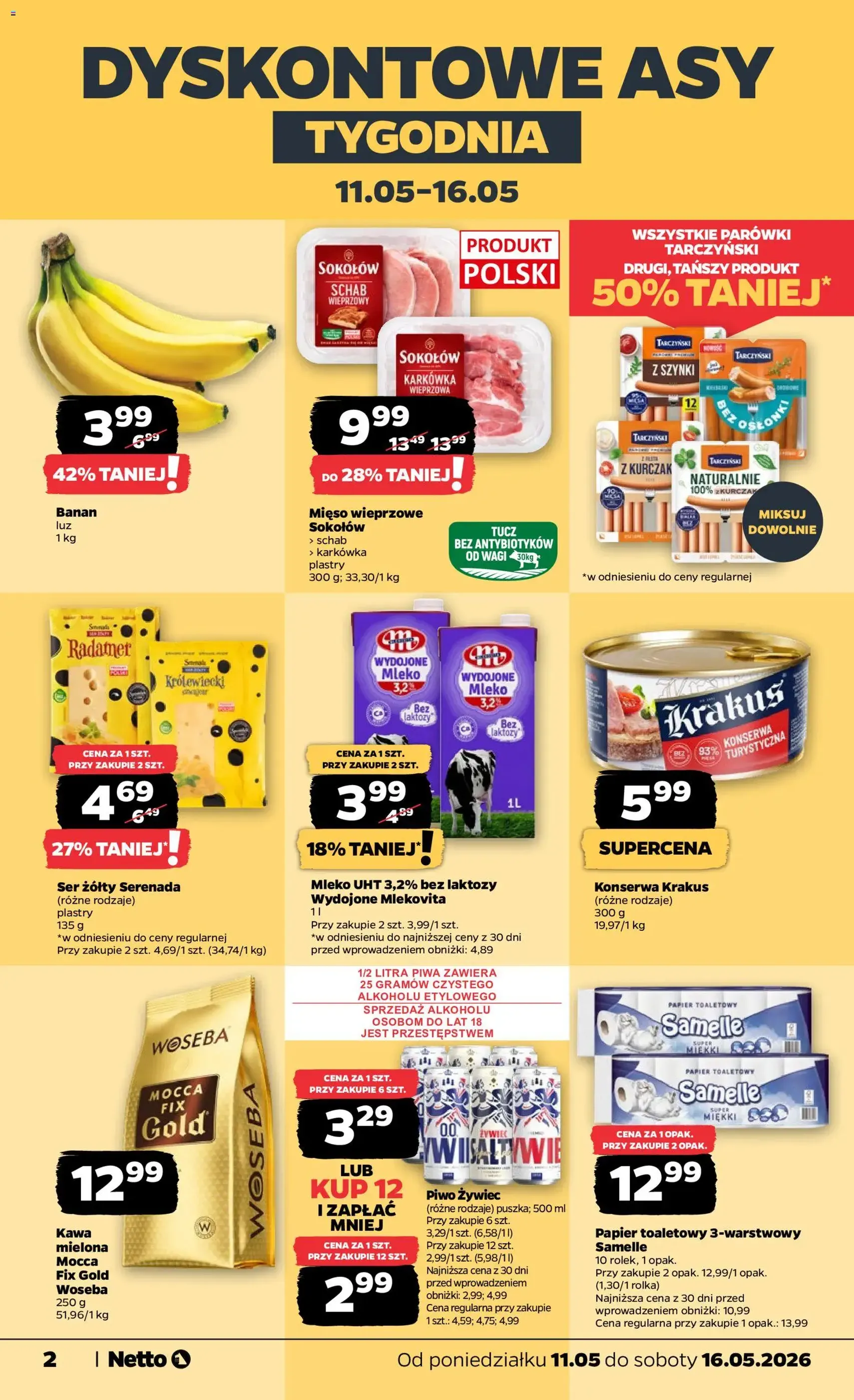 Netto gazetka od poniedziałku spożywcza - ważny gazetka od 11.05.2026 strona 2 z 36