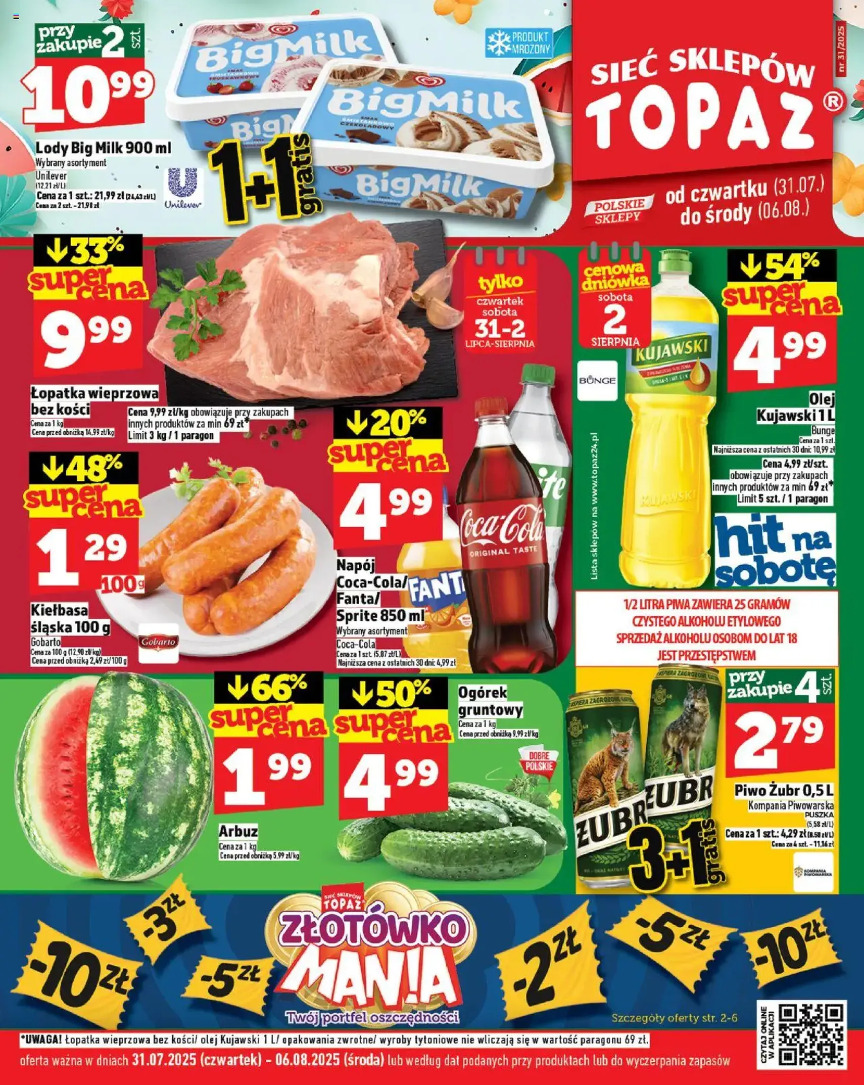 Topaz Gazetka - ważny gazetka od 31.07.2025 strona 1 z 32