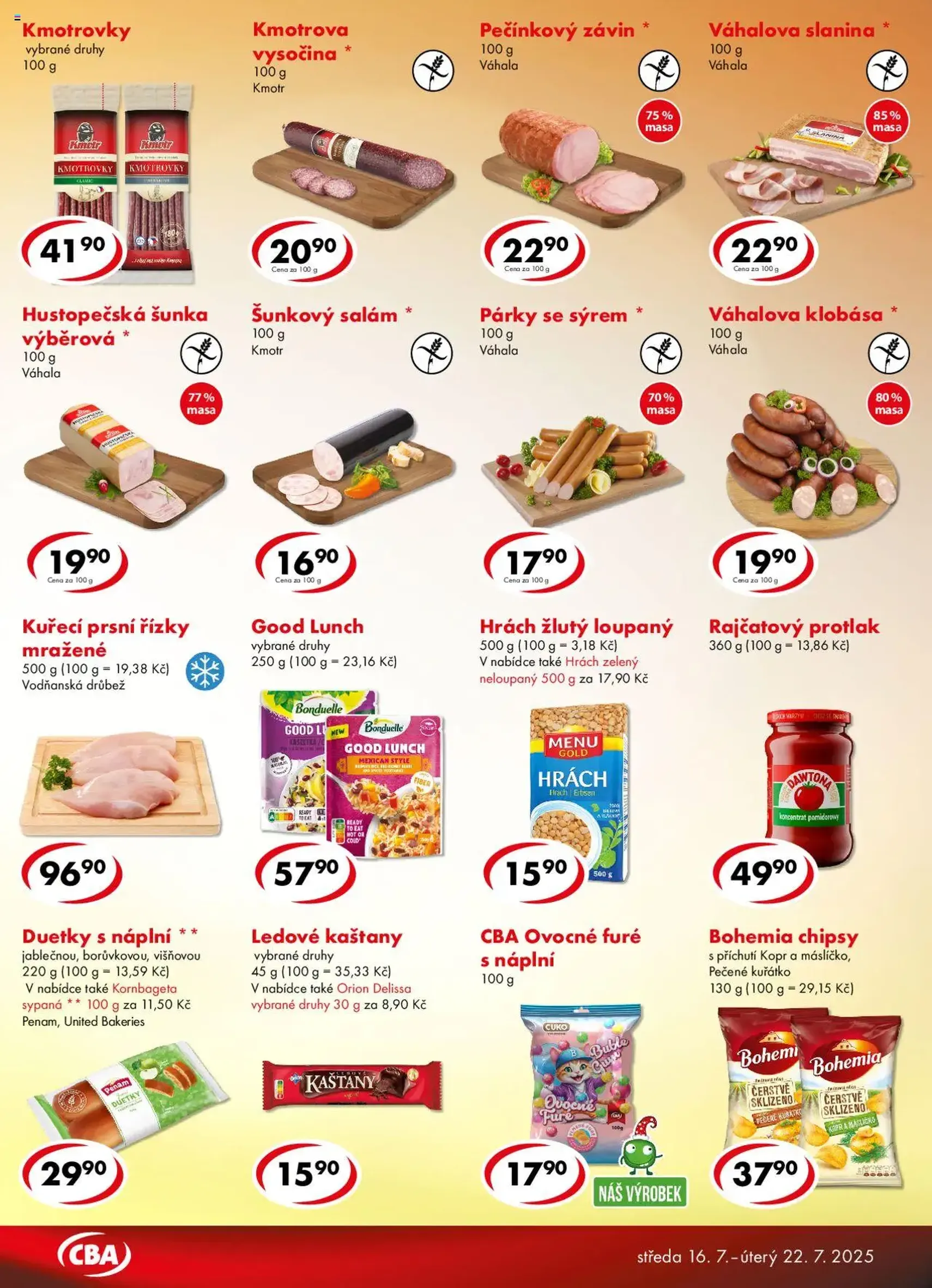 CBA leták - Premium - platný leták od 16.07.2025 strana 3 z 4