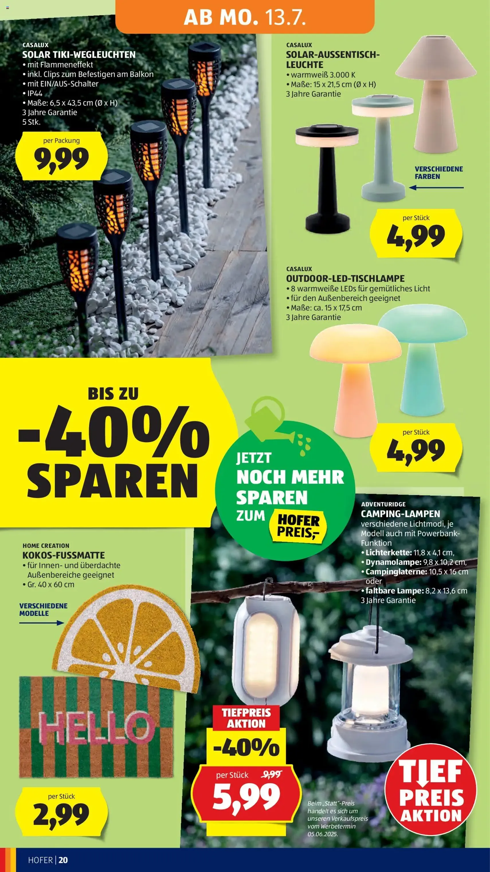 Hofer Flugblatt - Gültiger Prospekt ab 10.07.2026, Seite 28 von insgesamt 44