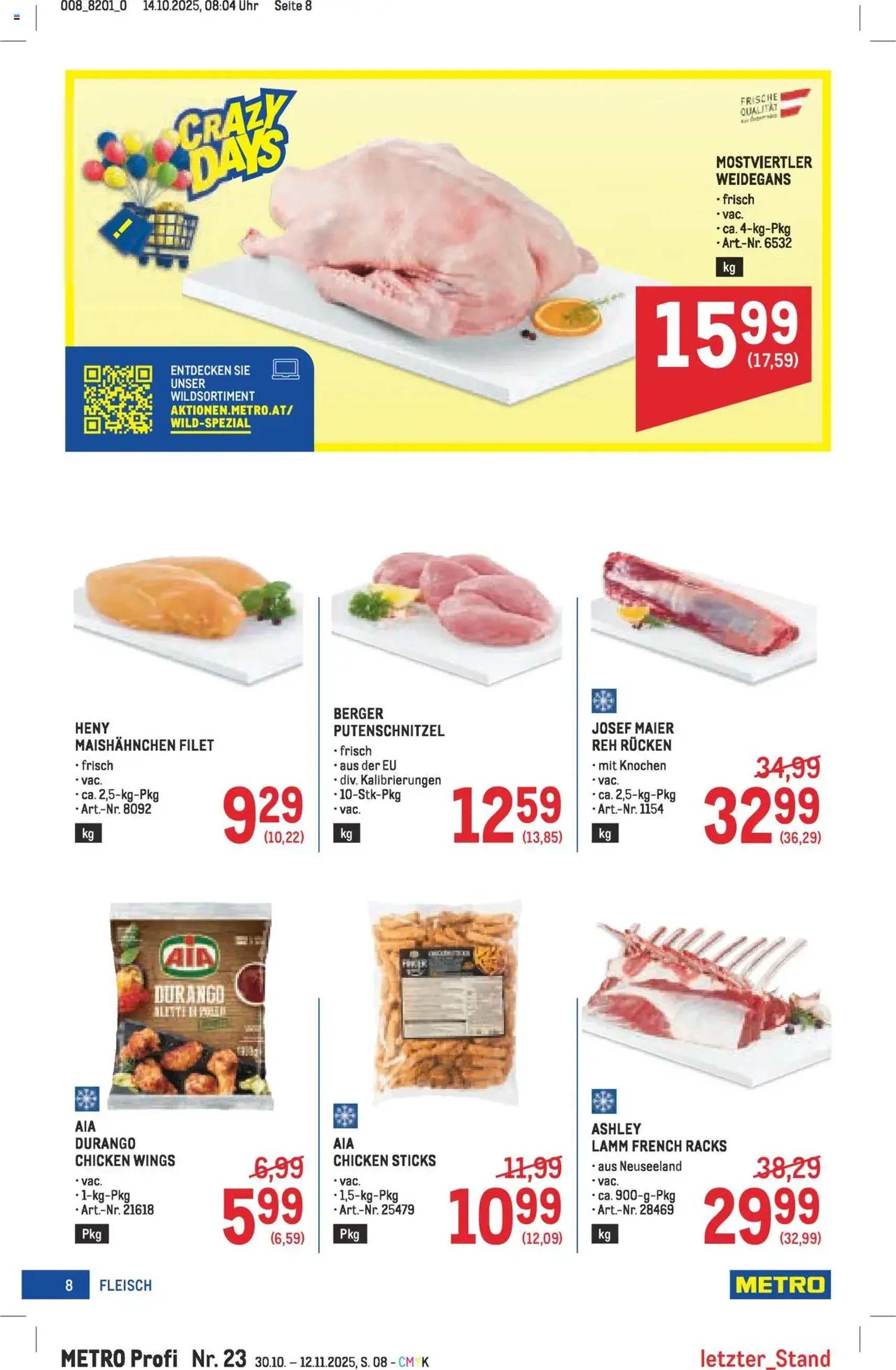 Metro angebote Profi - Gültiger Prospekt ab 30.10.2025, Seite 8 von insgesamt 64 Metro angebote Profi - Gültiger Prospekt ab 30.10.2025, Seite 8 von insgesamt 64